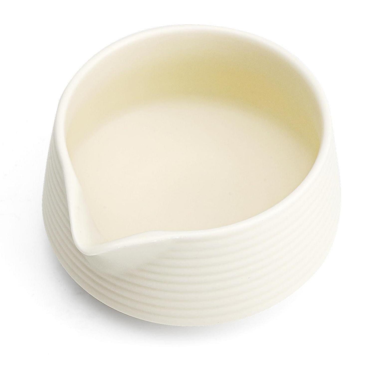 LuxusKollektion Teeschale Matcha Schale Keramik 500ml Weiss Unikat, Keramik