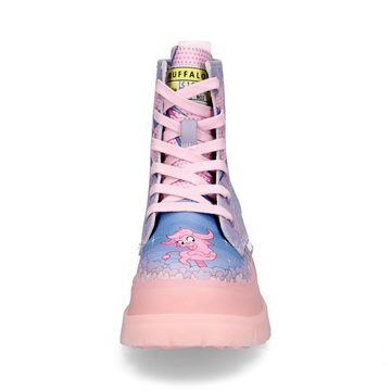 Buffalo Buffalo Damen Schnürboot Aspha Comic rosa Sommerboots