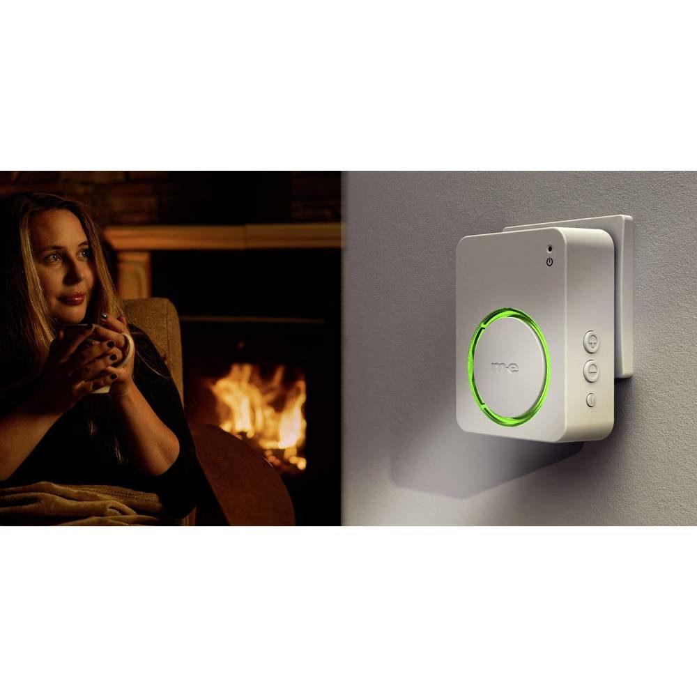 m-e Smart Home Türklingel Bell-520 RX Funk-Türglocken-Empfänger mit Leuchtring 41400