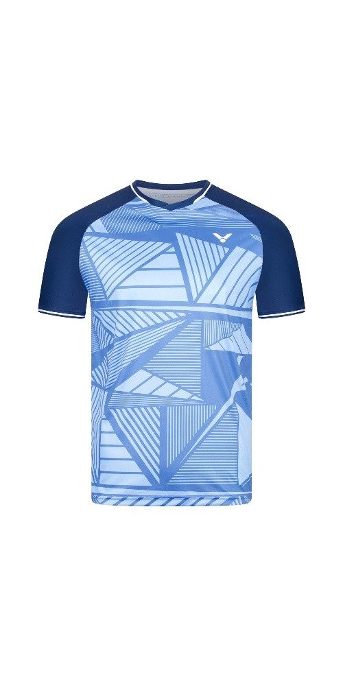 VICTOR T-Shirt T-63100 B (100% Polyester) blau Herren