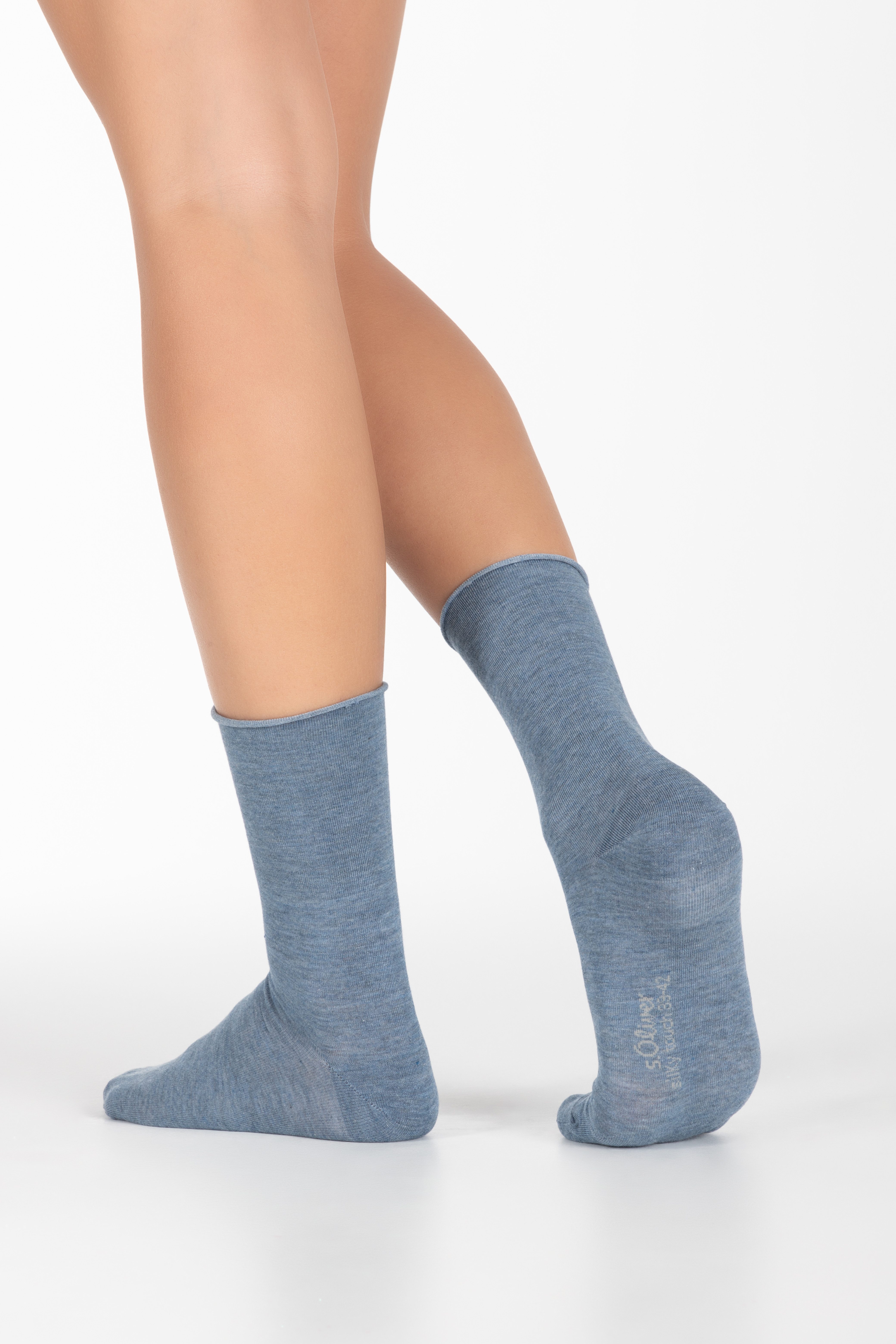s.Oliver Socken silky touch (4-Paar) mit elastischem Bund