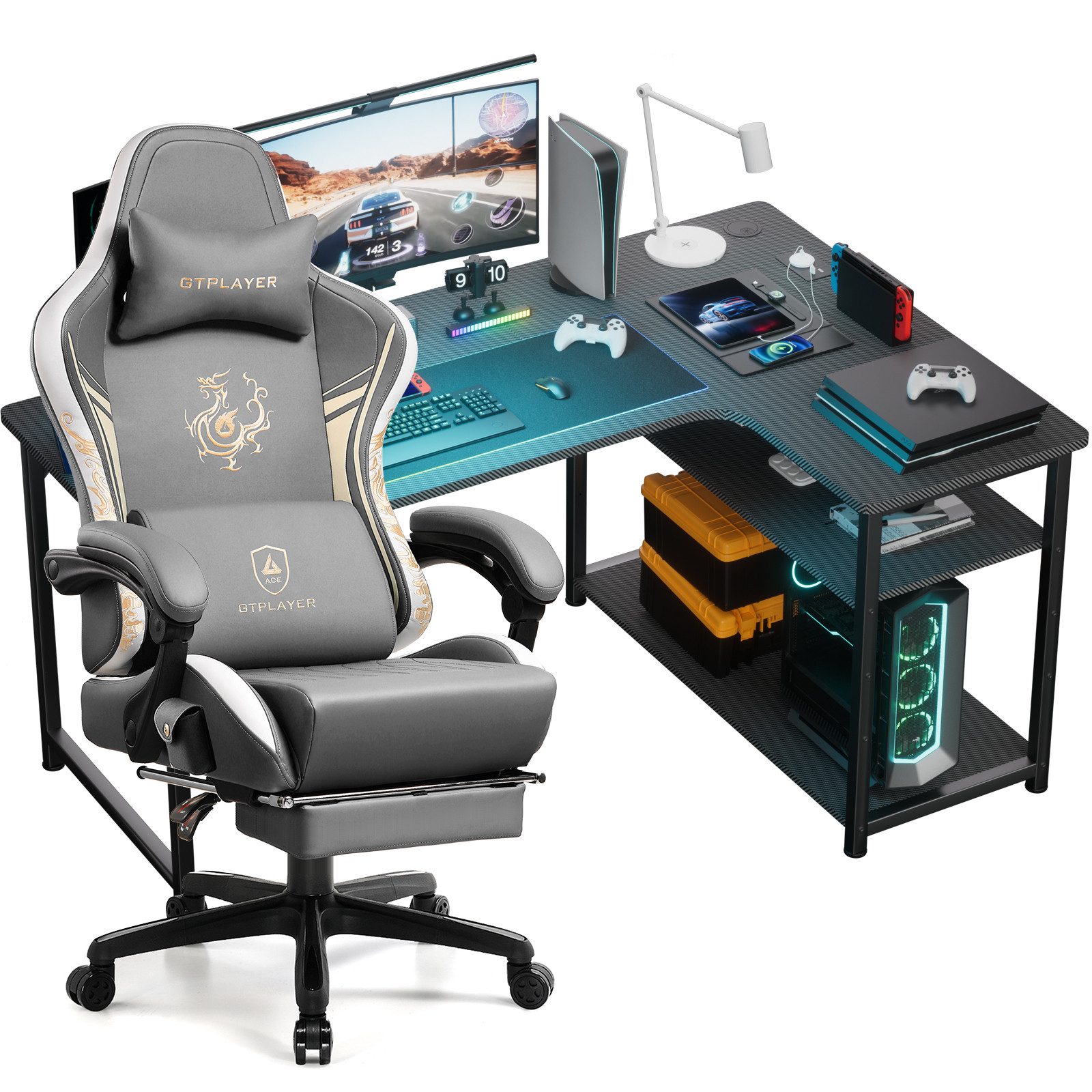 GTPLAYER Gamingtisch Gaming Tisch + Gaming günstig online kaufen