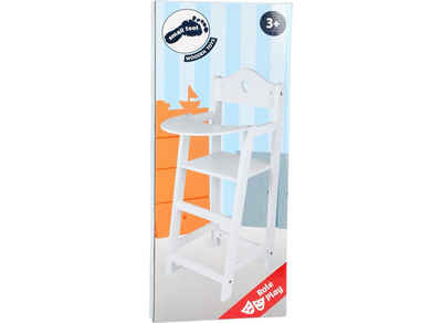 Legler Puppen Accessoires-Set Small foot 2857 - Puppenhochstuhl, Holz, weiß, Sitzhöhe: 30cm