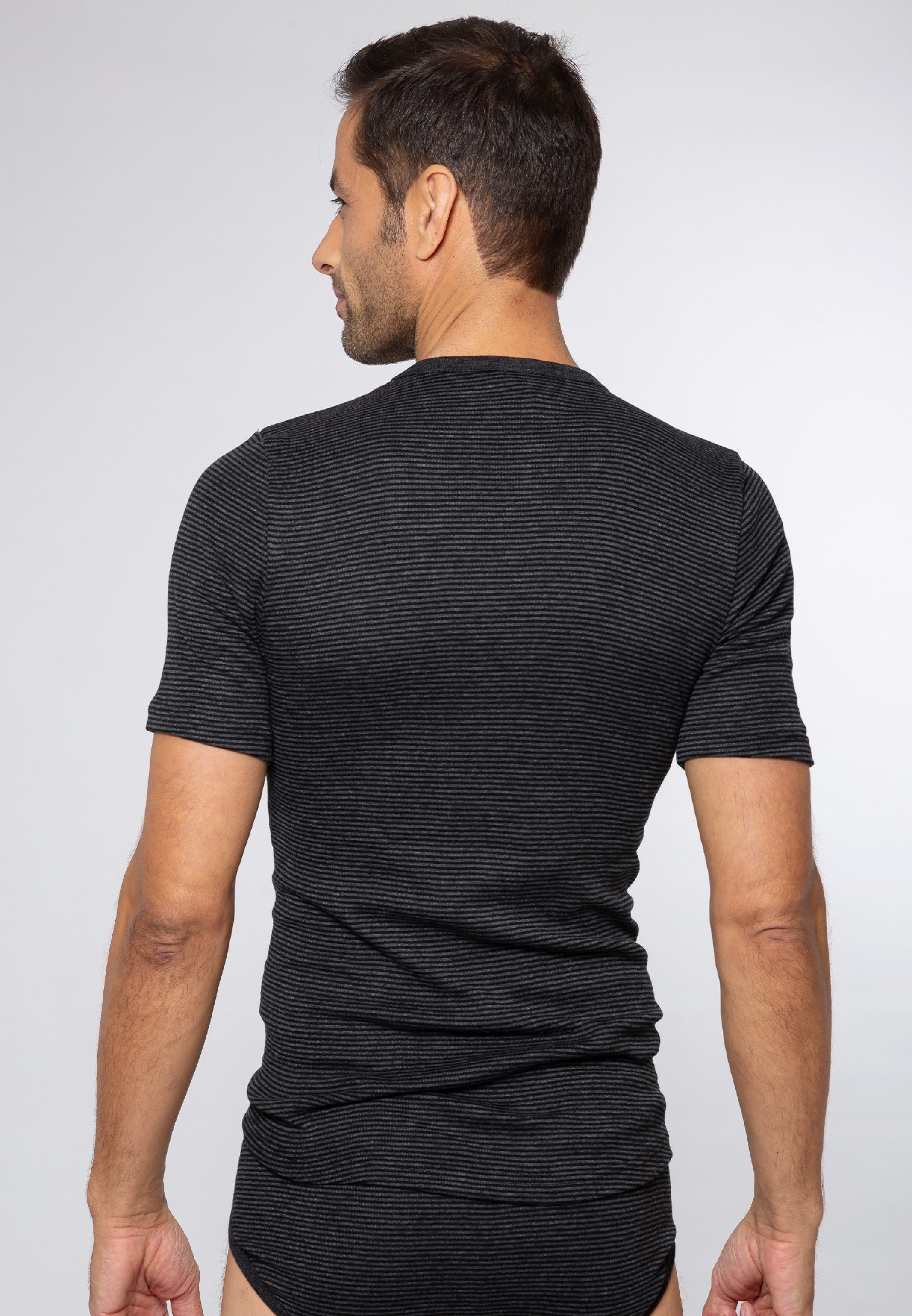 Ammann Unterhemd Jeans Feinripp (1-St) Unterhemd / Shirt Kurzarm - Baumwolle – Bild 3 von 5