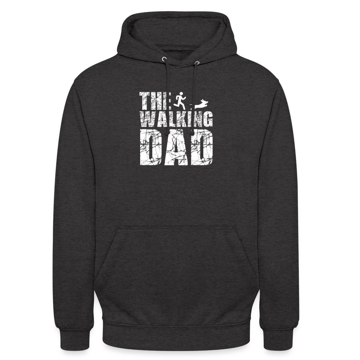 Hoodie The Walking Dad, Papa Mit Hund Unisex Hoodie