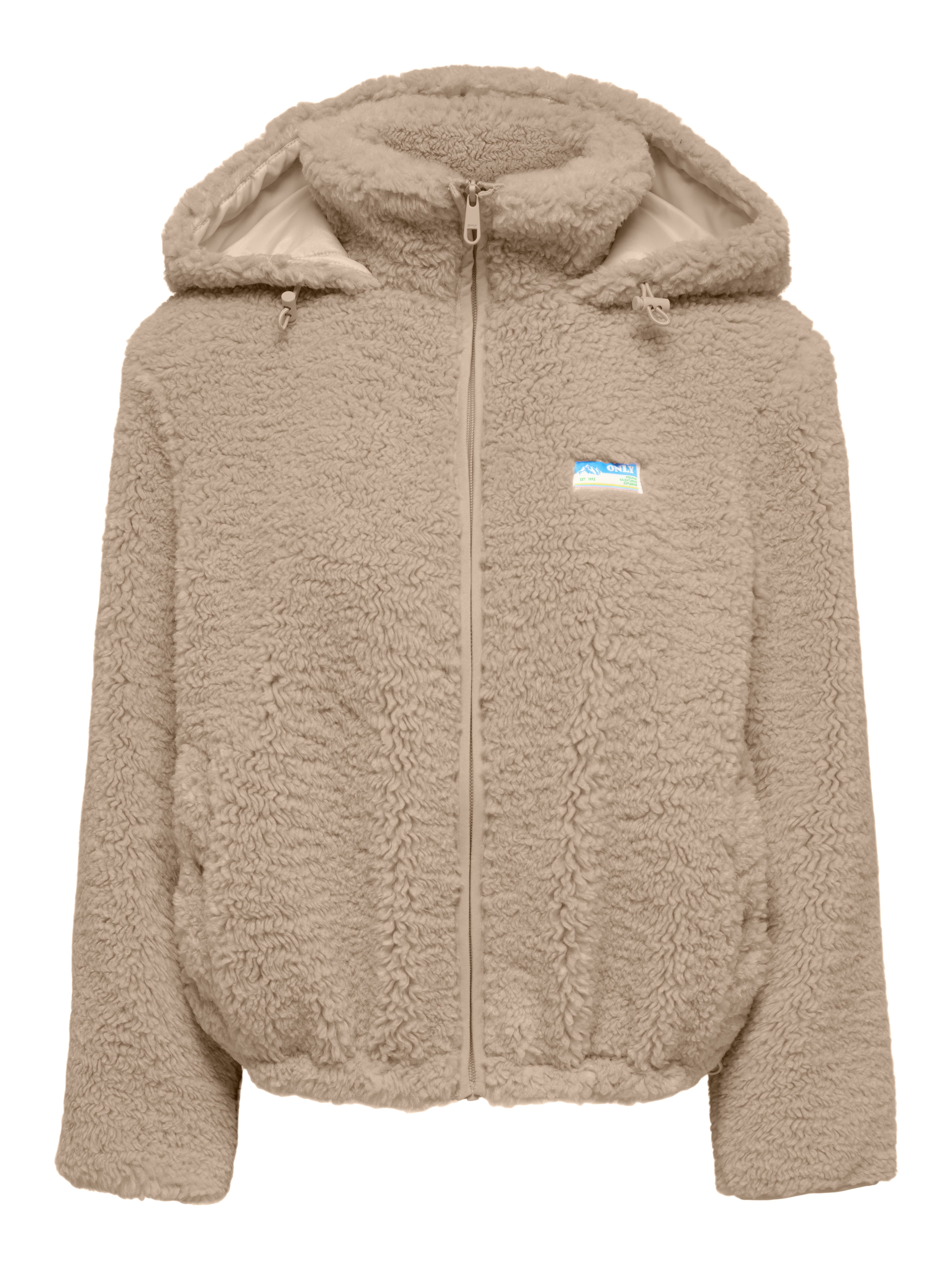 ONLY Kapuzenplüschjacke ONLTORA TEDDY HOOD JACKET BF OTW Kunstfaser, Plüsch