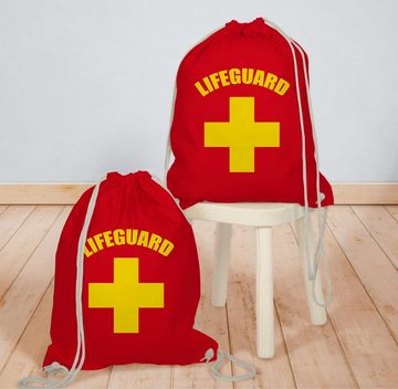 Shirtracer Turnbeutel Lifeguard Rettungsschwimmer Wasserrettung Baywatch, Karneval Outfit