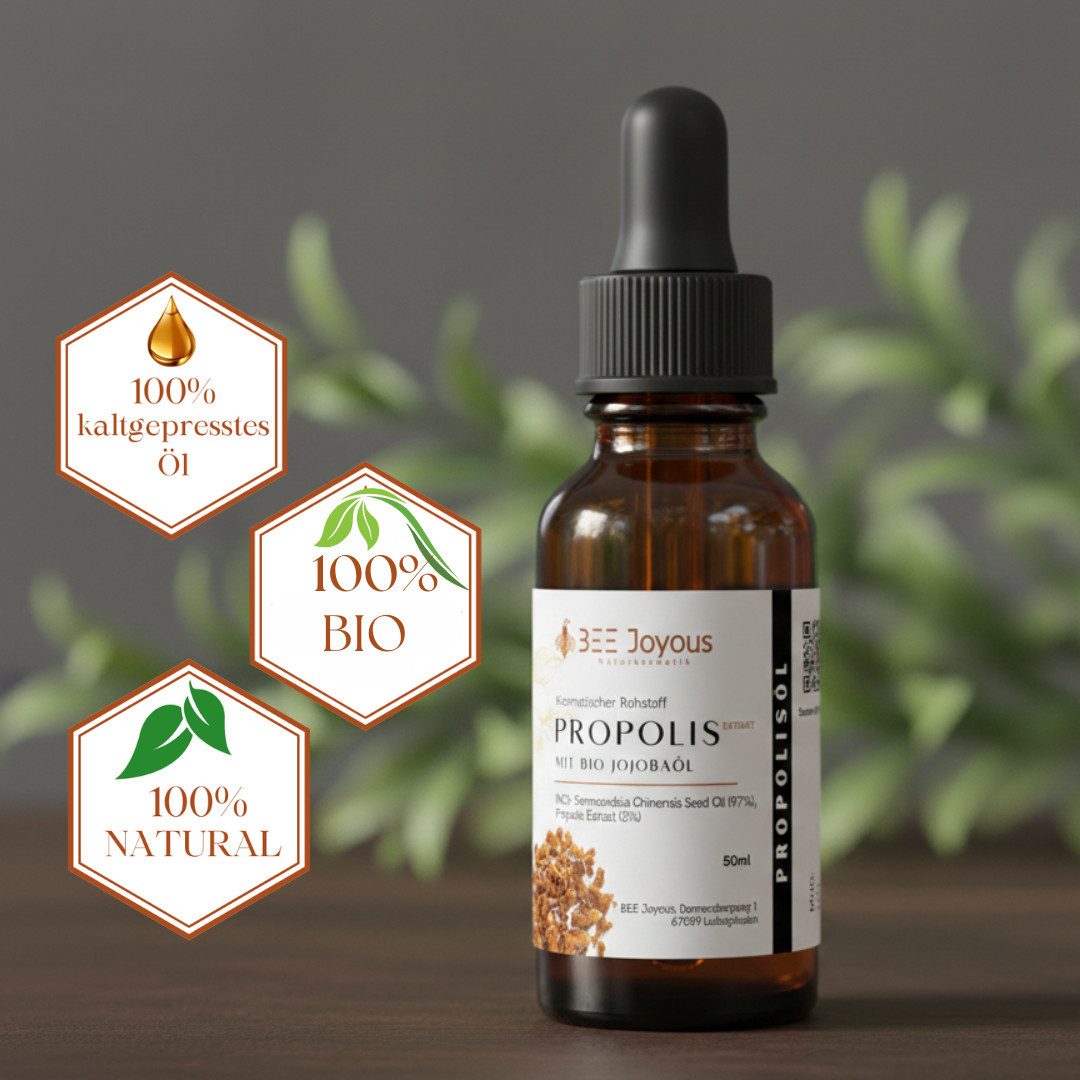 BEE Joyous Körperöl Propolisöl - Propolisextrakt mit Bio Jojobaöl, 1-tlg.