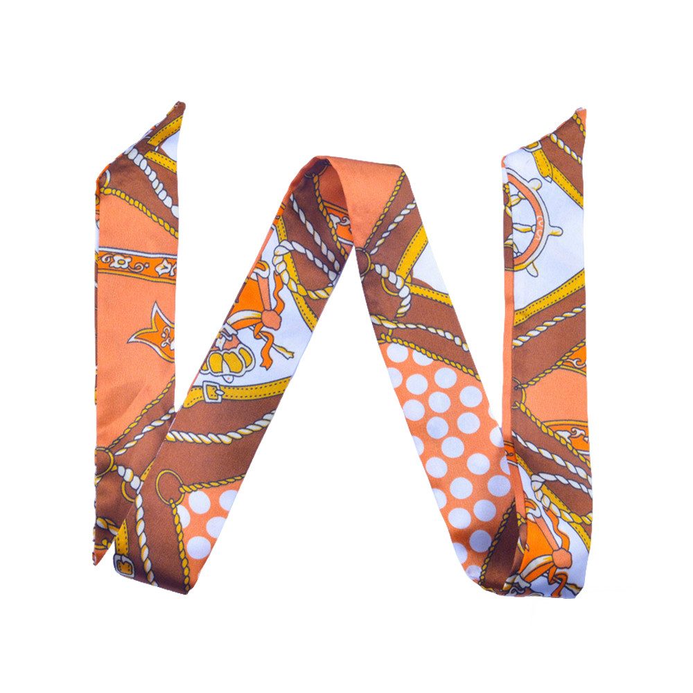 Zaewry Seidentuch Eleganter Seidenschal Damen als Halstuch oder Haarband, Polyester, Damengeschenk 90 x 4 cm