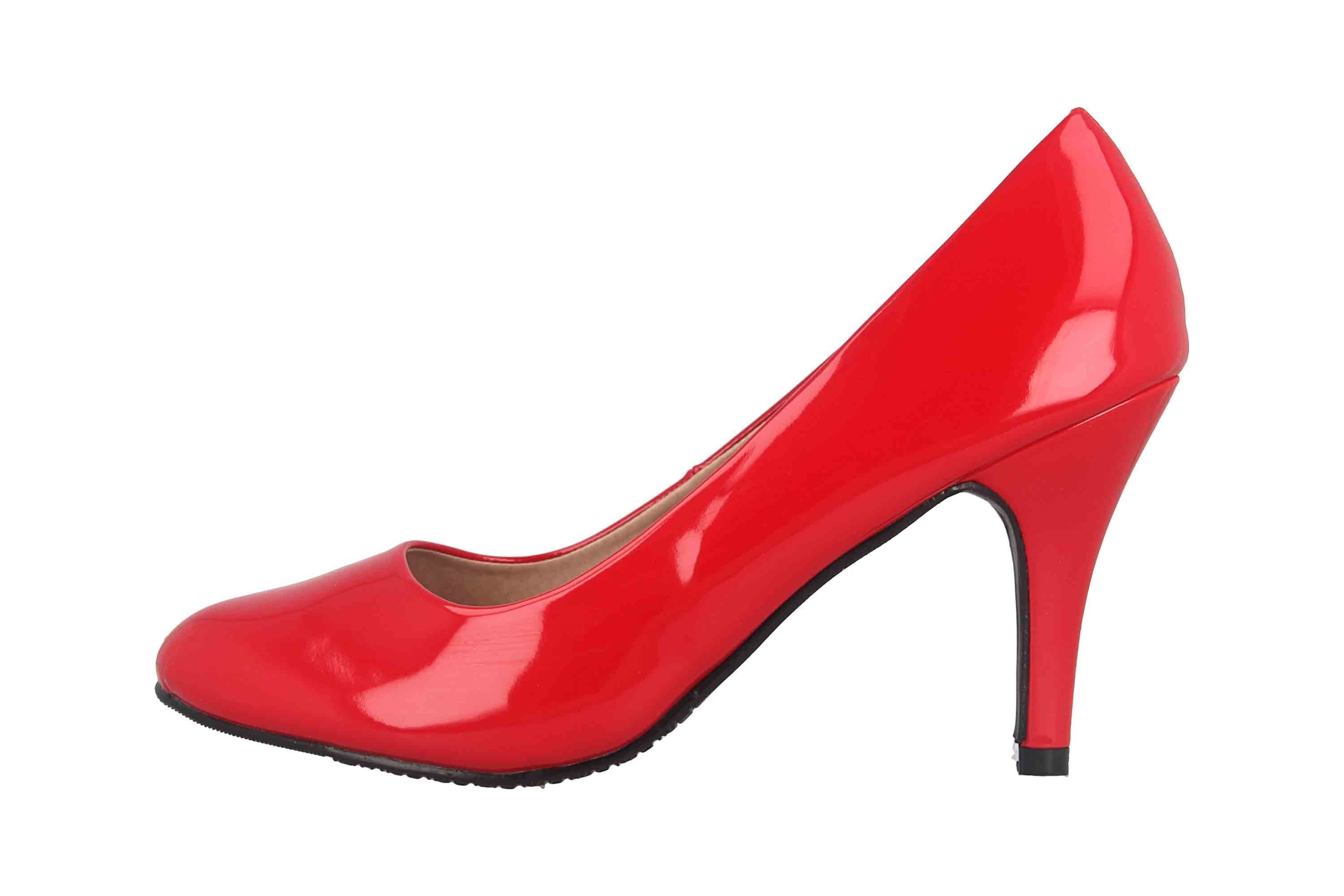 Andres Machado AM422 Charol Rojo Pumps