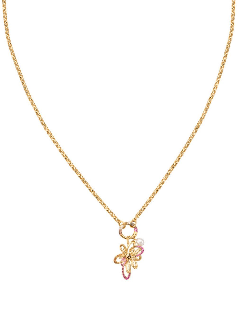 Ania Haie Kette mit Anhänger Ania Haie NST048-13 Set Halskette Flower Power Rainbow + 2 Anhänger