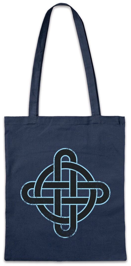 Beuteltasche Celtic Knot Logo Sign IX Stofftasche Kelten Tribal Knoten Keltisch