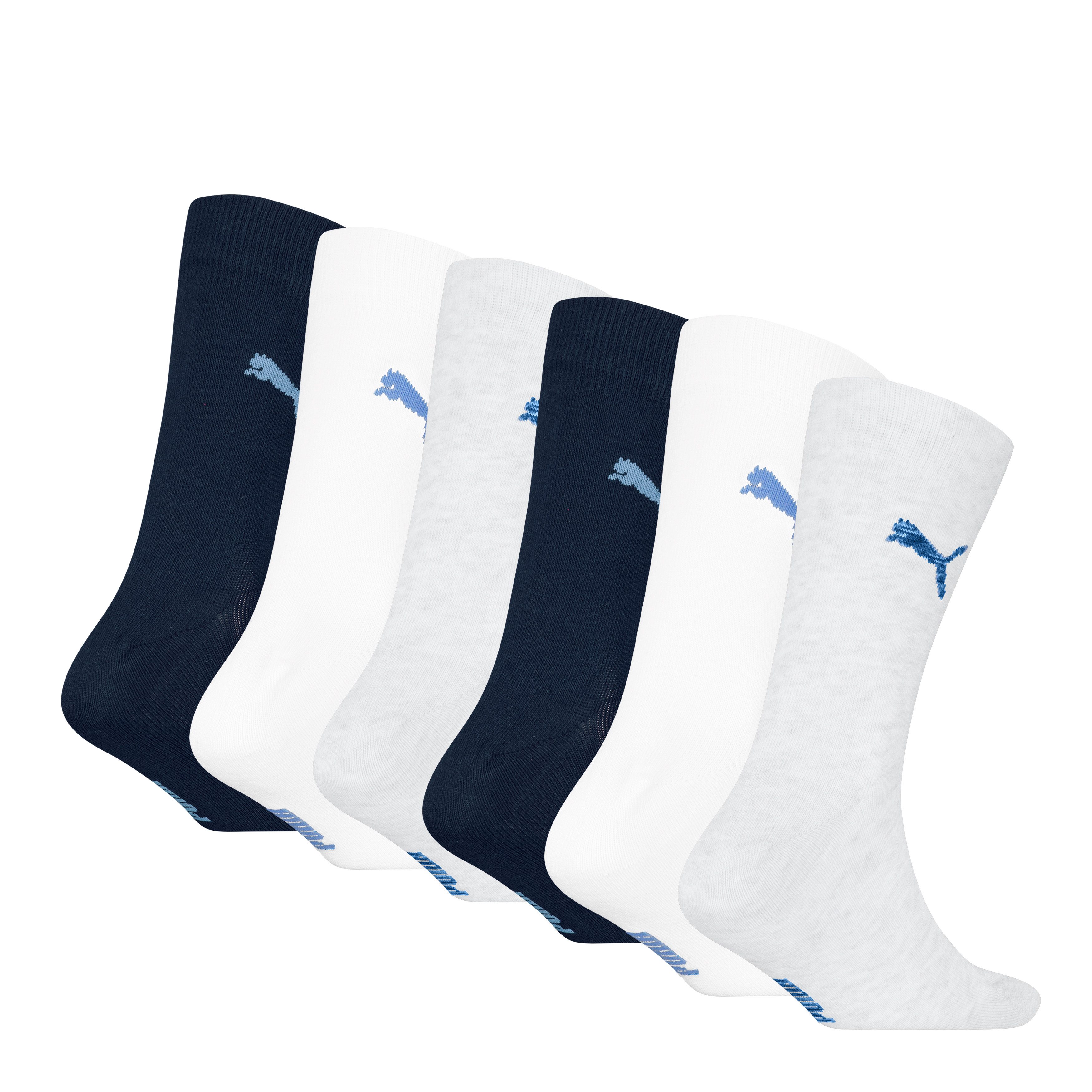 PUMA Socken PUMA KIDS EASY RIDER 6P ECOM (6 Paar) Sportsocken, Rippenbündchen, Logo