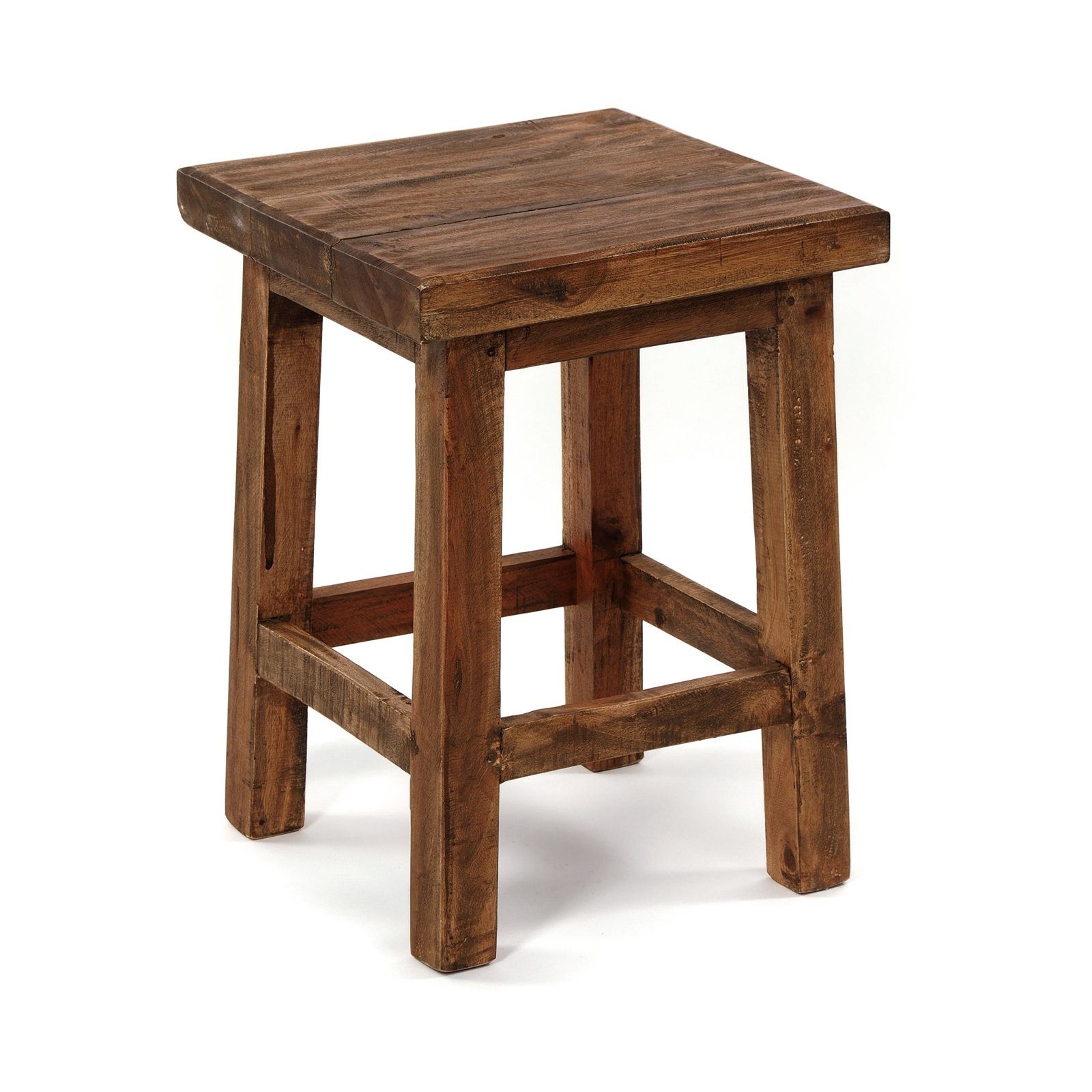 DESIGN DELIGHTS Hocker HOLZ HOCKER "MASSIV 48", Mahagoni, 48x35cm (HxB), Sitzhocker, Holz