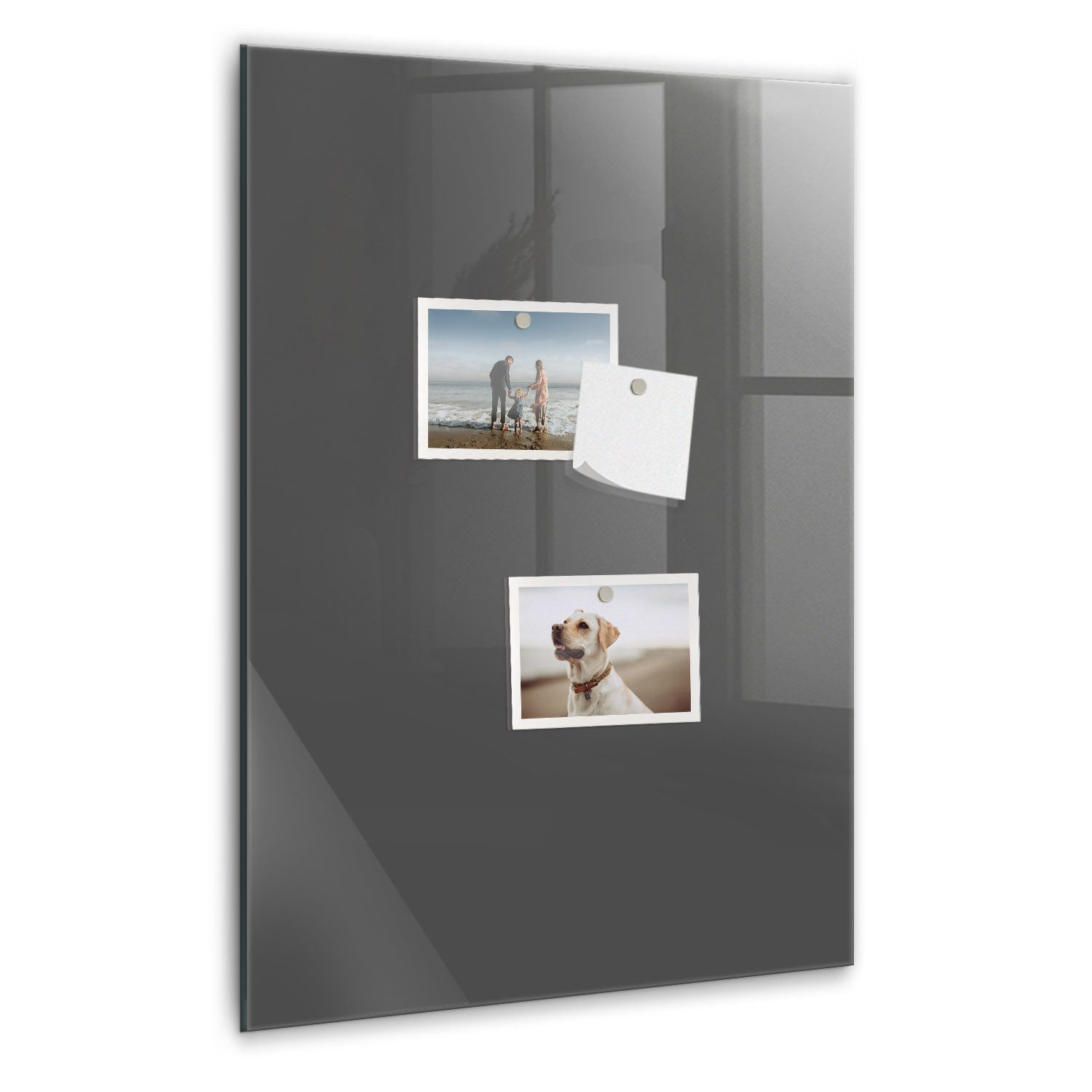 Tulup Magnettafel Glastafel mit Magneten Memoboard Gehärtetem Glas, Marker und Schwamm