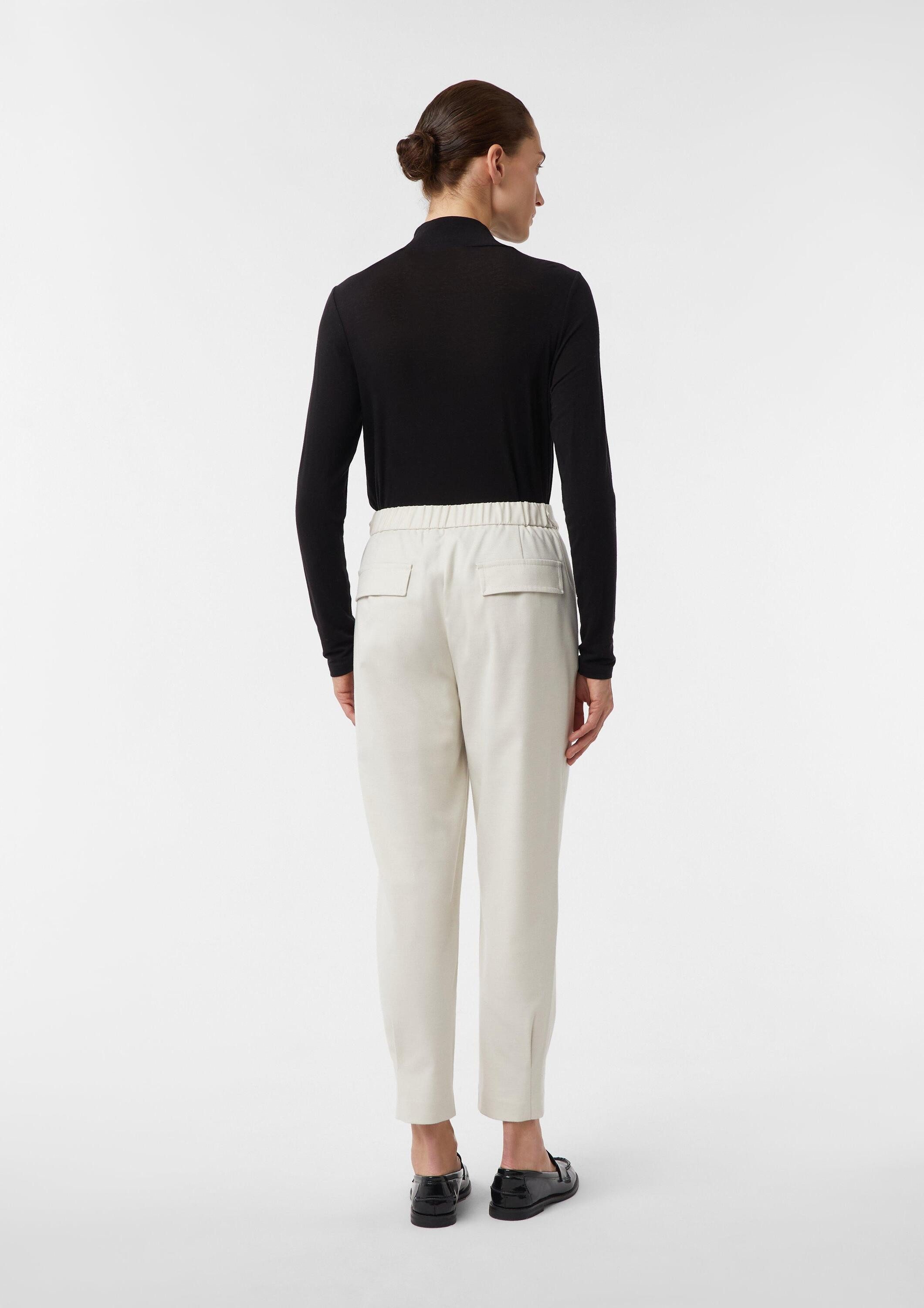 comma 7/8-Hose Hose Jogpants mit Faltendetail am Saum