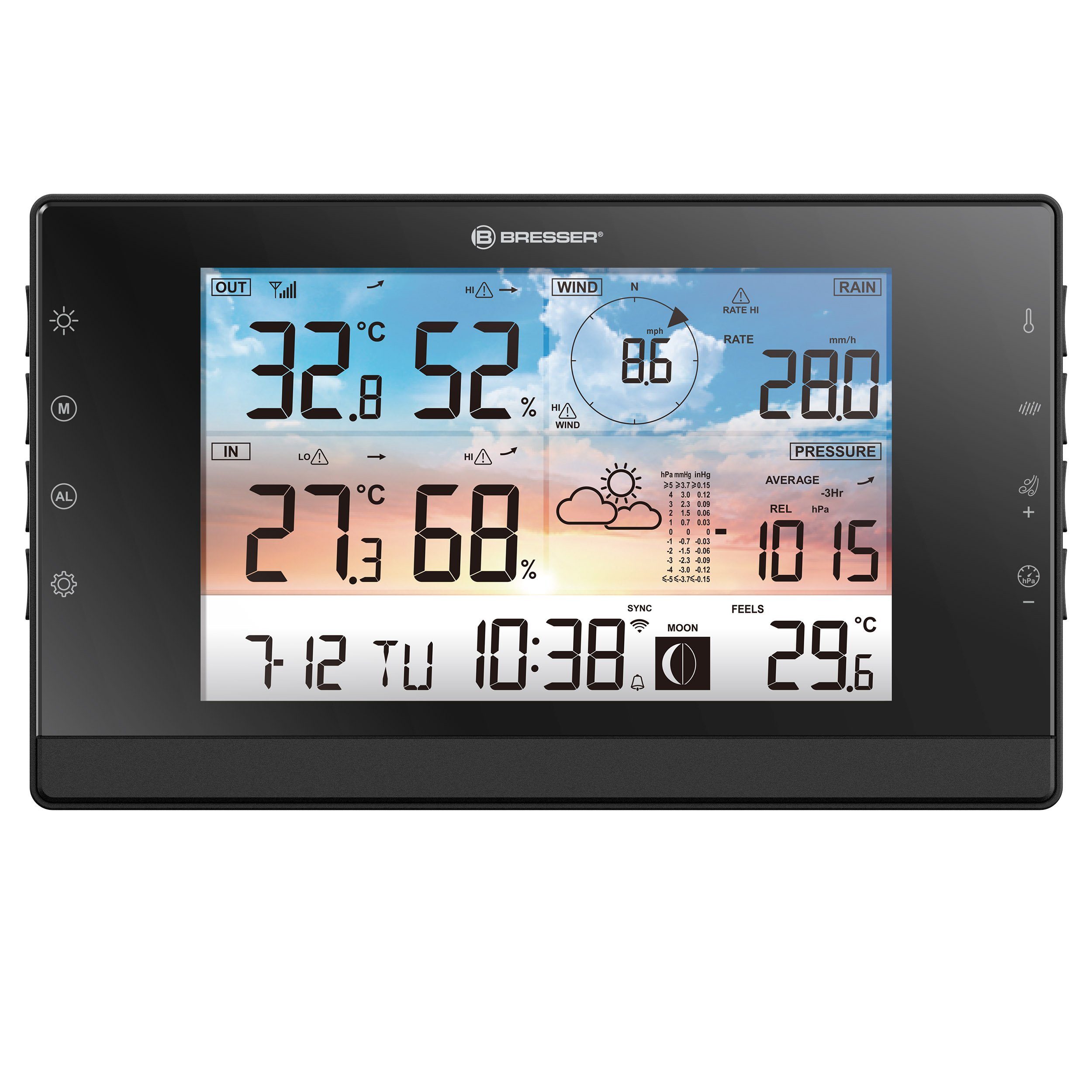 BRESSER BRESSER WLAN-Wetterstation WSC mit 5-in-1-Multi-Sensor Wetterstation