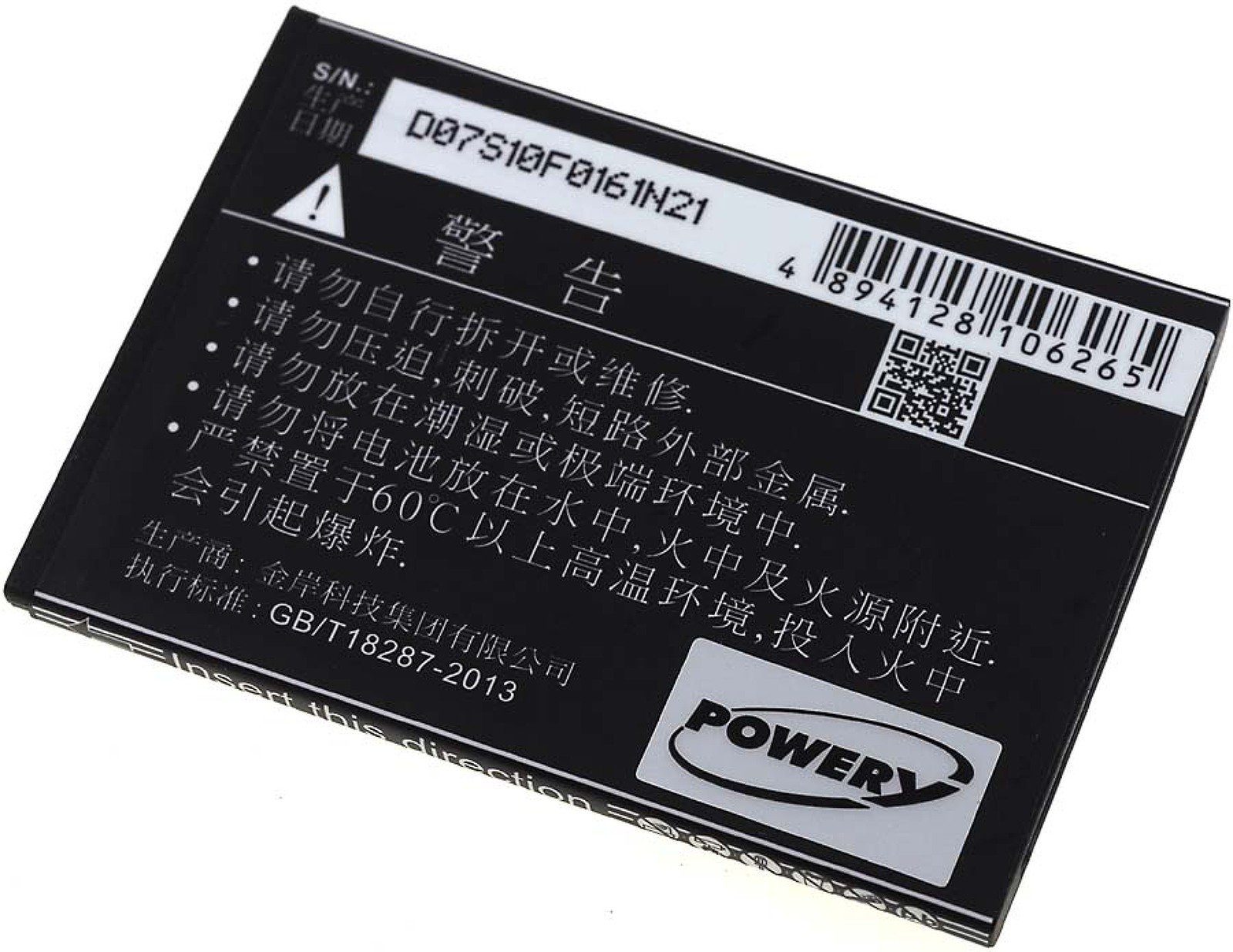 1150 (3.7 für HB434666RBC mAh Akku Typ Huawei Akku V) Powery