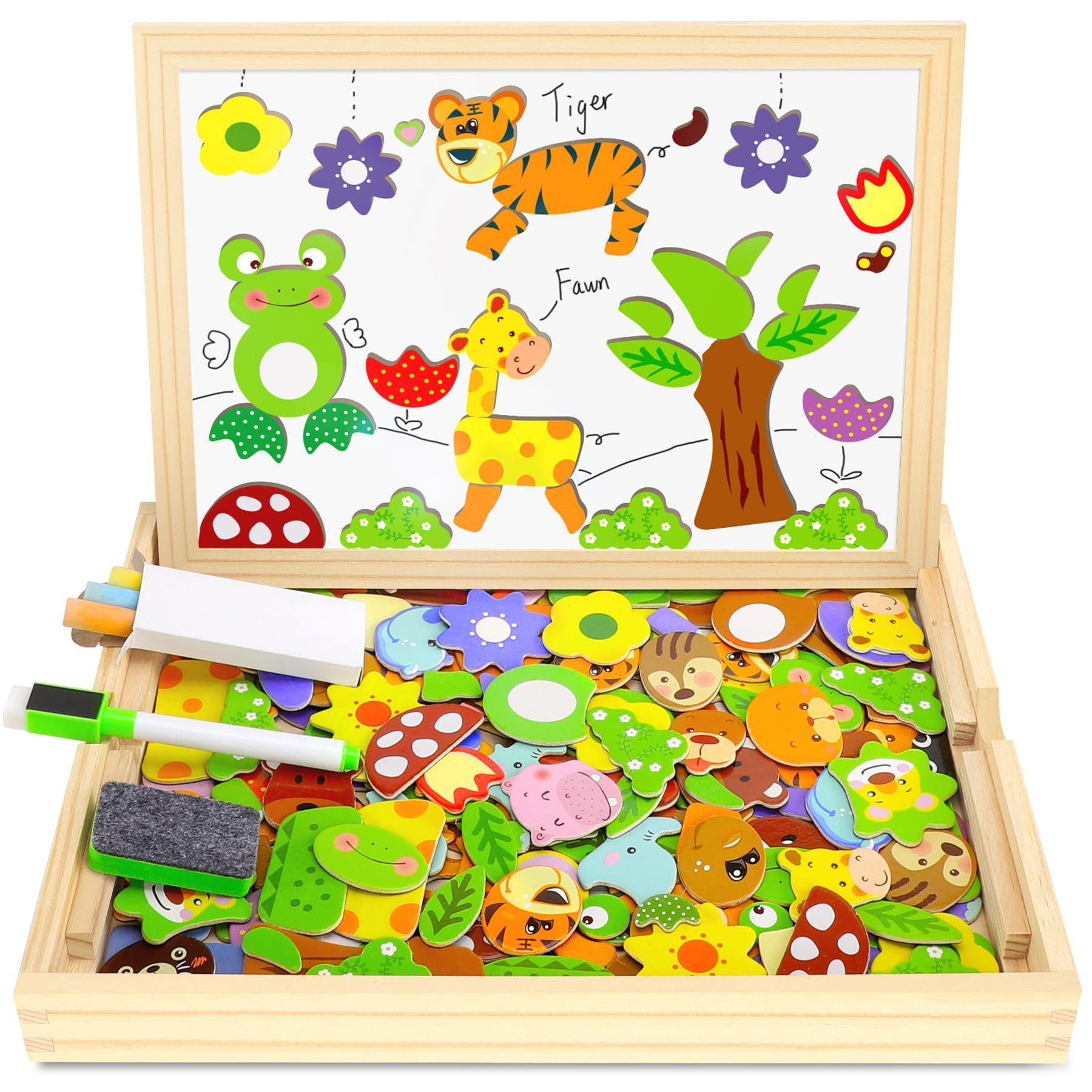 POPOLIC Magnetspiel Spielzeug, Magnettafel Kinder Kinderspielzeug ab 3 Jahr günstig online kaufen