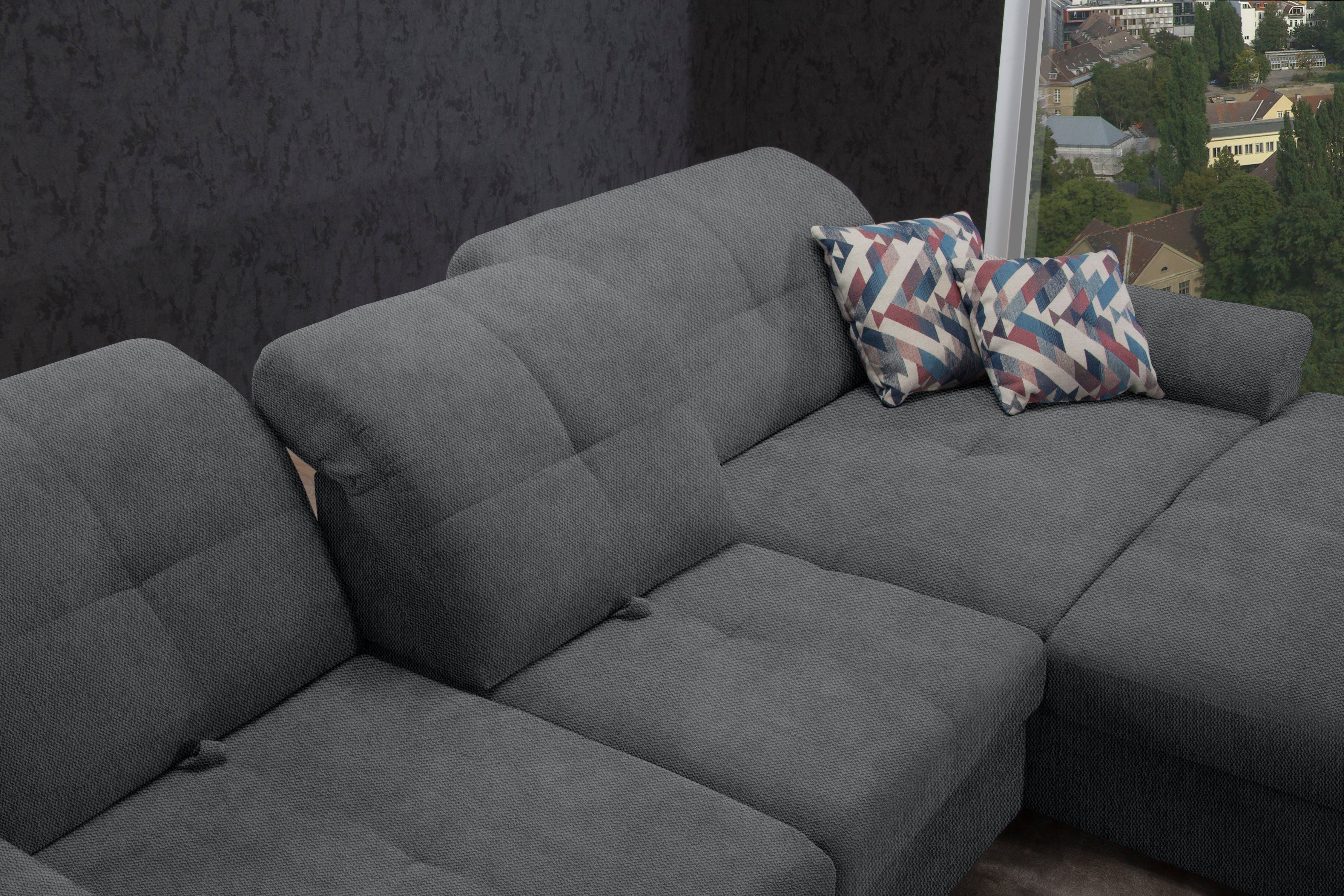 alina Ecksofa Nadira, wahlweise mit Bettfunktion und Stauraum