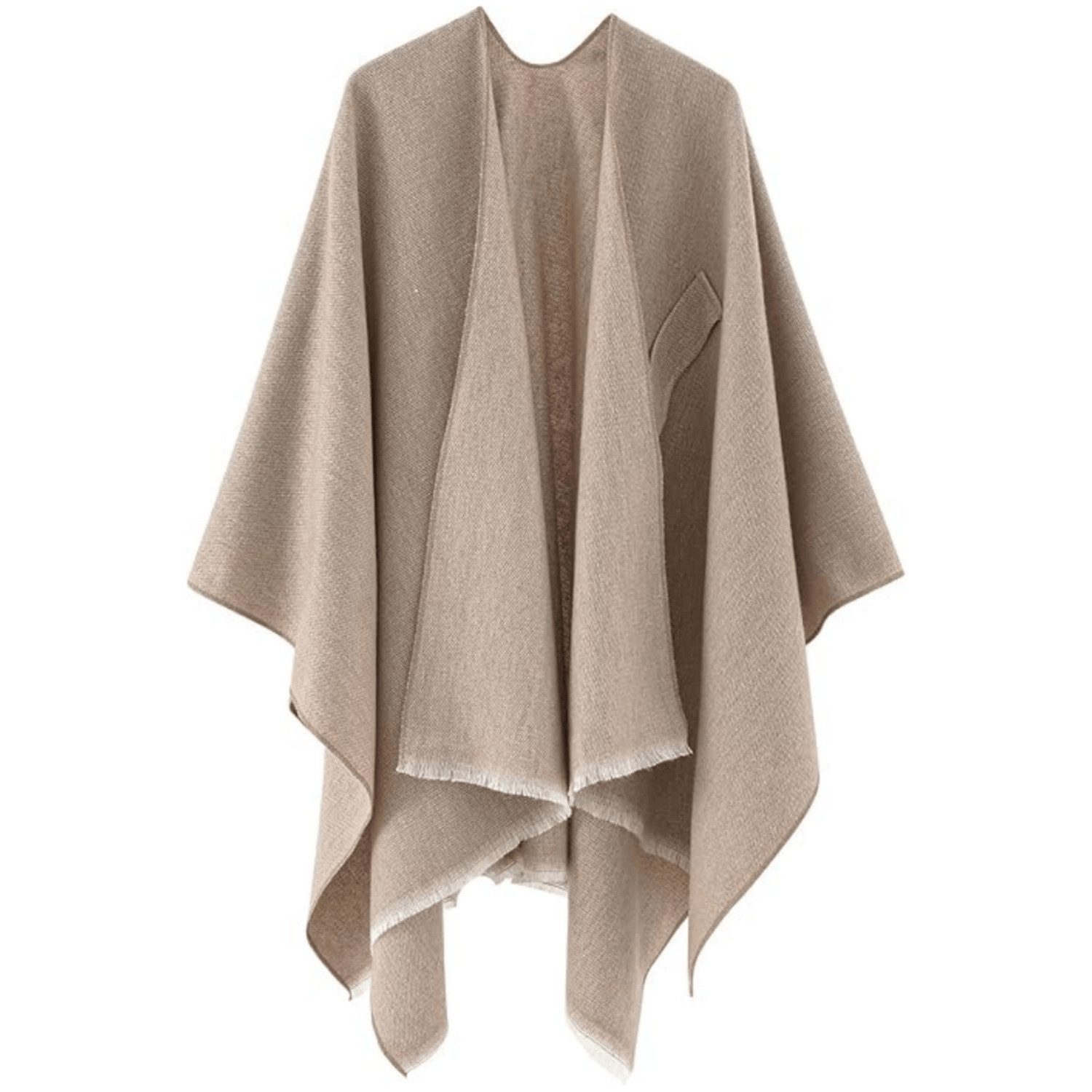 wohnTRAUM24 Strickpullover Schal ,Tücher, warmer Halstuch , Damen oversized Cape, Elegant Cardigan (XXL Schal Umhang, vielseitiger Schal,Beidseitig tragbar, Neue Modelle, vielseitig, elegant) Winterschal Herbstschal