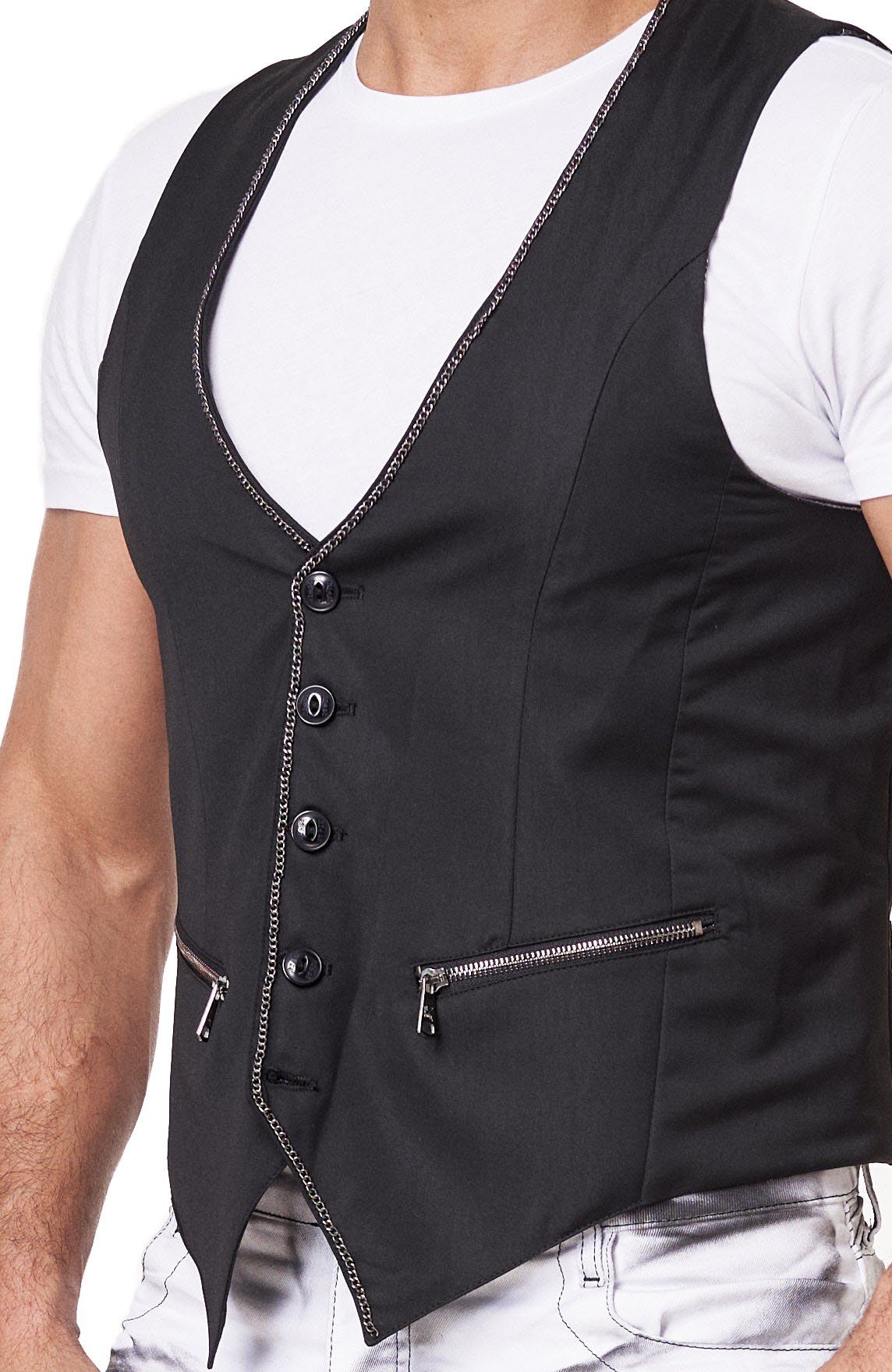 KINGZ Softshellweste mit großem Backprint