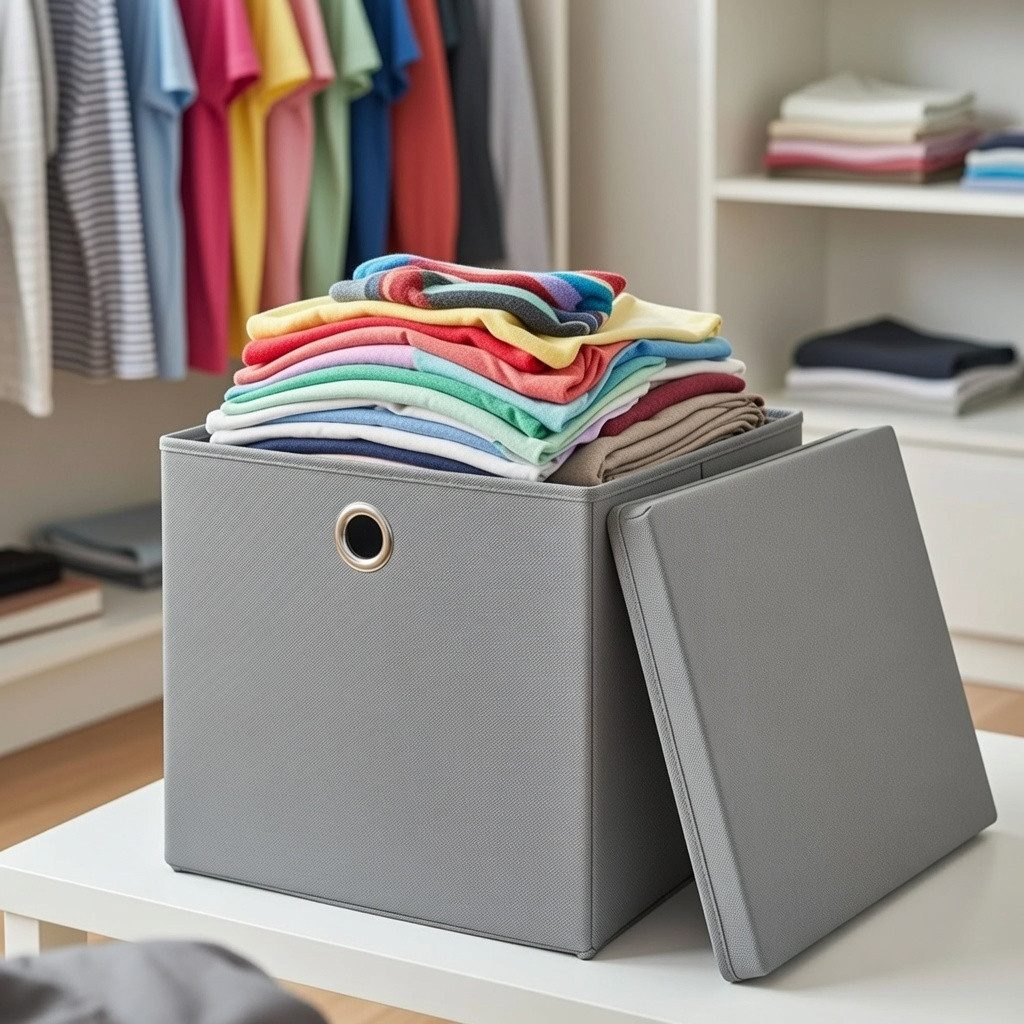 StickandShine Faltbox 2er SET 28 x 28 x 28 cm mit Deckel – perfekt für KALLAX - 19 Farben
