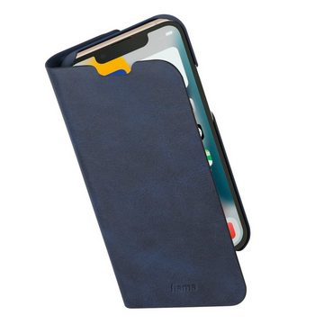 Hama Smartphone-Hülle Booklet für Apple iPhone 13 mini aus resistentem Kunstleder, Standfunktion und Einsteckfach mit Fingeröffnung