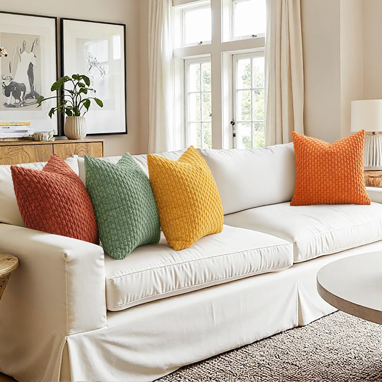 Coonoor Kissenbezüge Cord-Kissenbezug, Boho-Streifen-Kissenhülle., (1 Stück günstig online kaufen