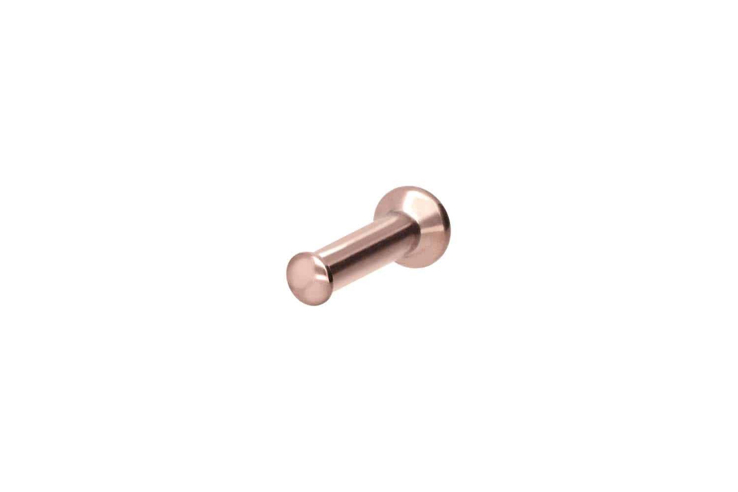 Piercing-Set Titan Triple Piercing Mini Labret mit Innengewinde FLAT-DISC