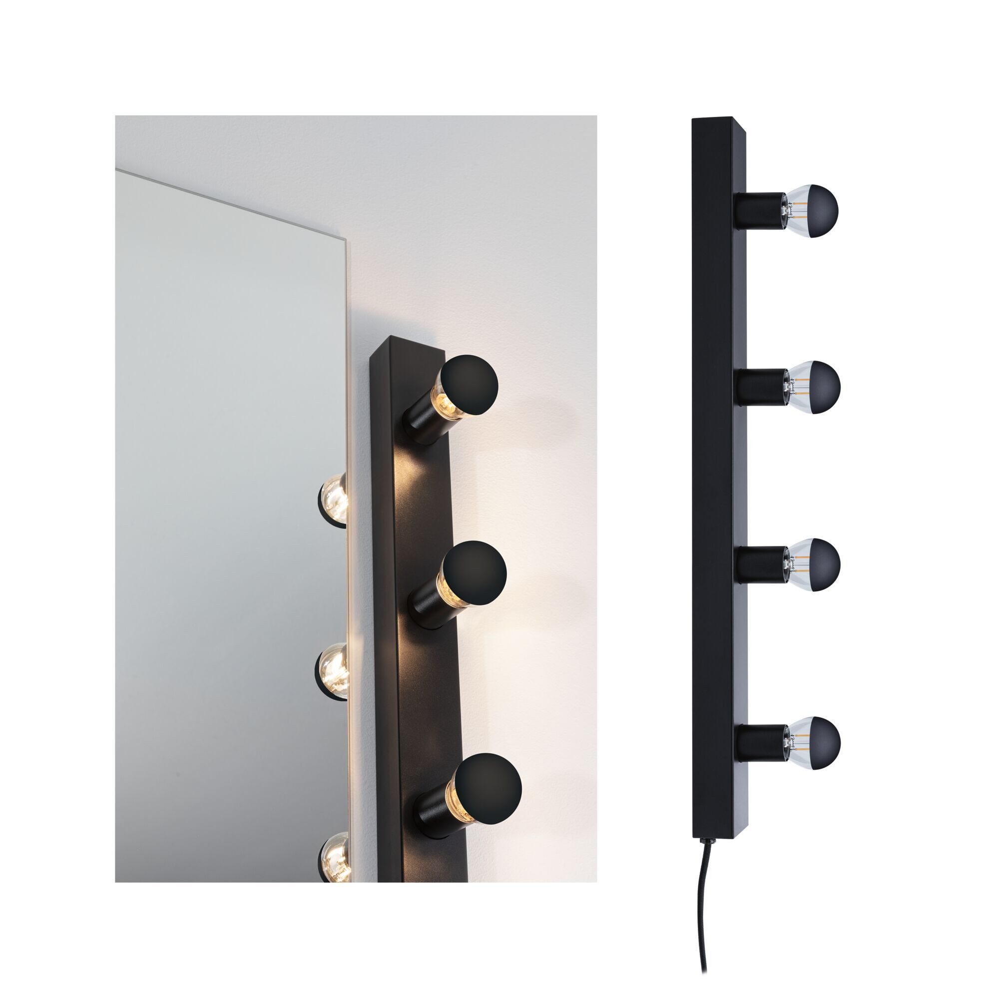Paulmann LED Spiegelleuchte Set Spiegelleuchte Regula II inkl. Leuchtmittel 4-flammig E14 2700K 4x