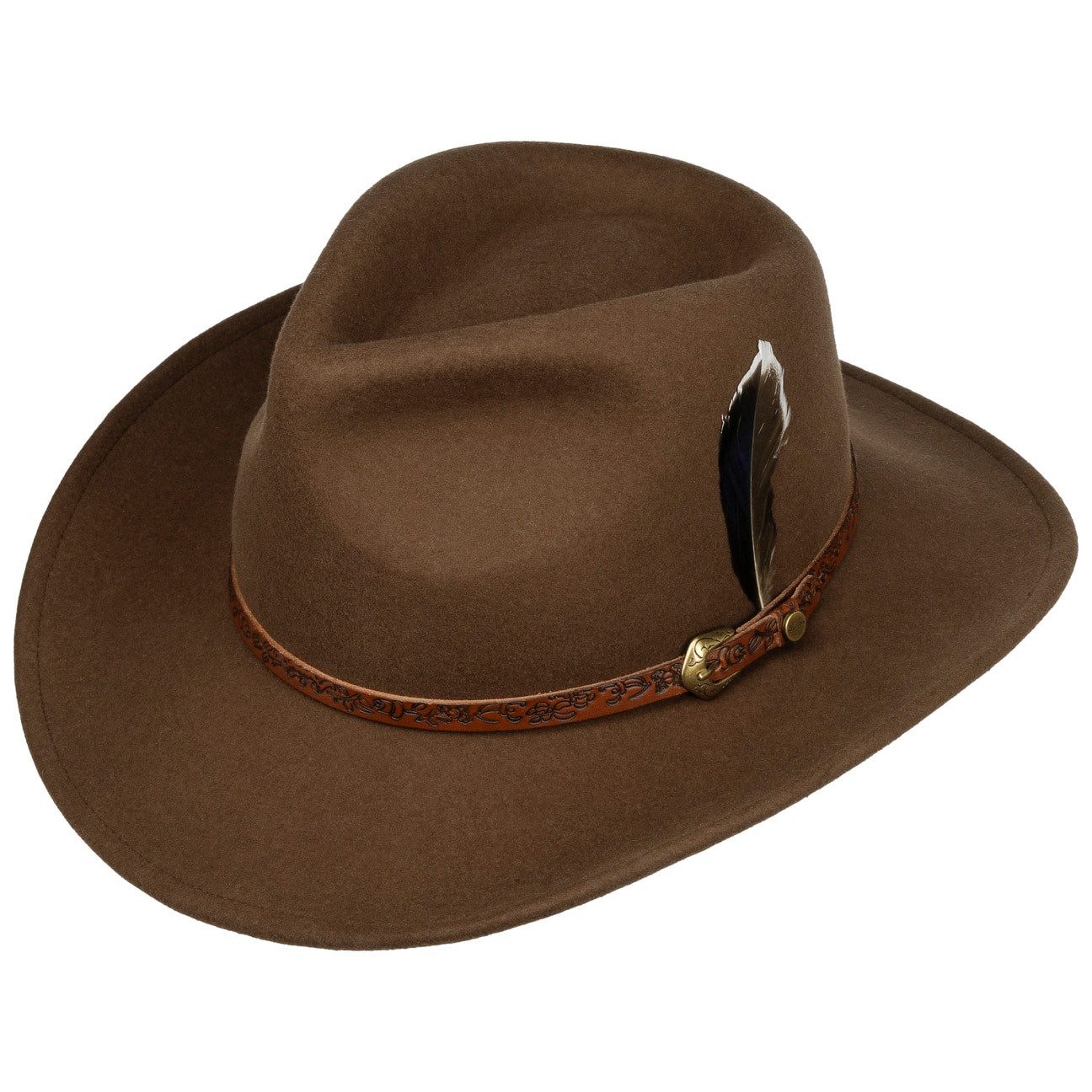 Stetson Cowboyhut (1-St) Cowboyhut mit Lederband