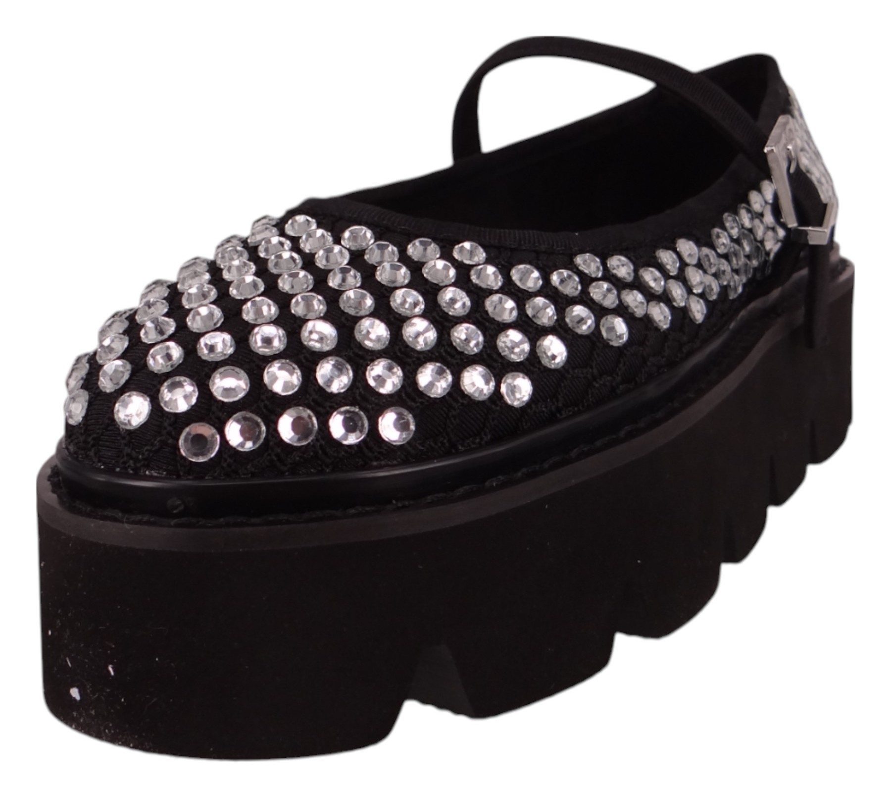 Buffalo 1620044 Darya Glam Black/Silver Ballerina