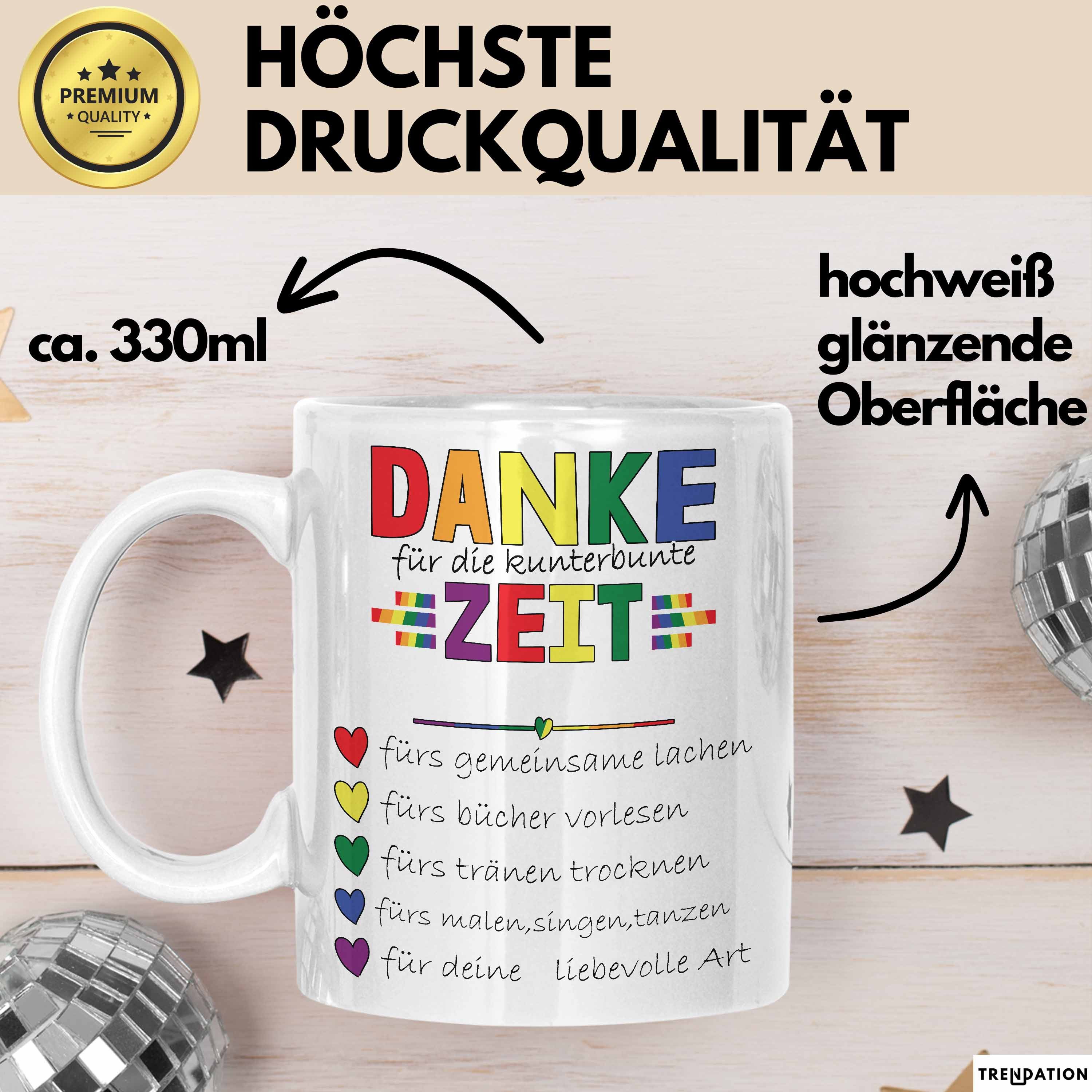 Trendation Tasse Erzieherin Abschiedsgeschenk Tasse Abschied Kindergarten Geschenkidee