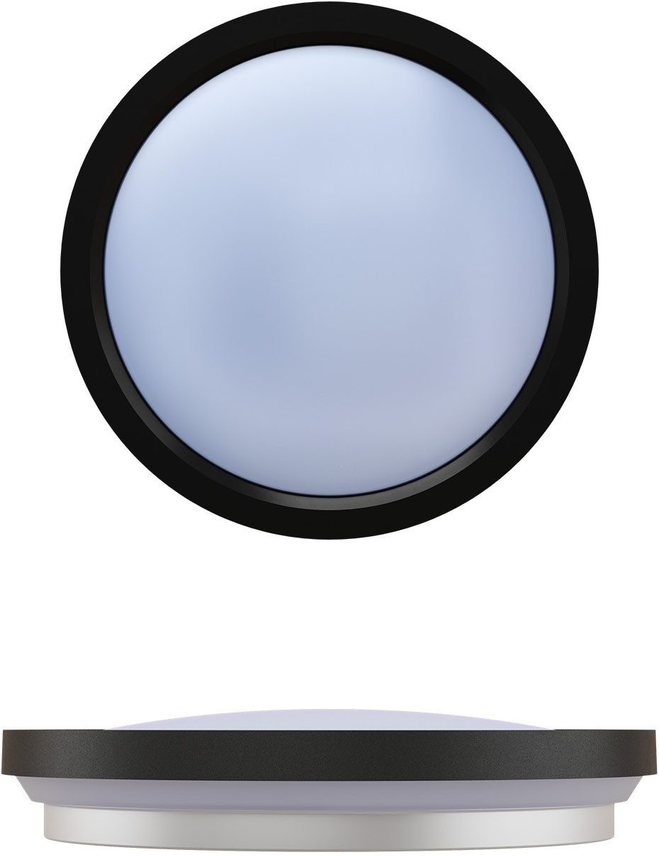 Philips LED Deckenleuchte All-In-One Leuchte, 24W, 2400 Lumen, 30cm rund, CCT - über Fernbedienung, Dimmer, Dimmfunktion, Farbsteuerung, Fernbedienung, Infrarot inkl., Memoryfunktion, dimmbar über Fernbedienung, mehrere Helligkeitsstufen, LED fest integriert, warmweiß - kaltweiß, inkl. Fernbedienung