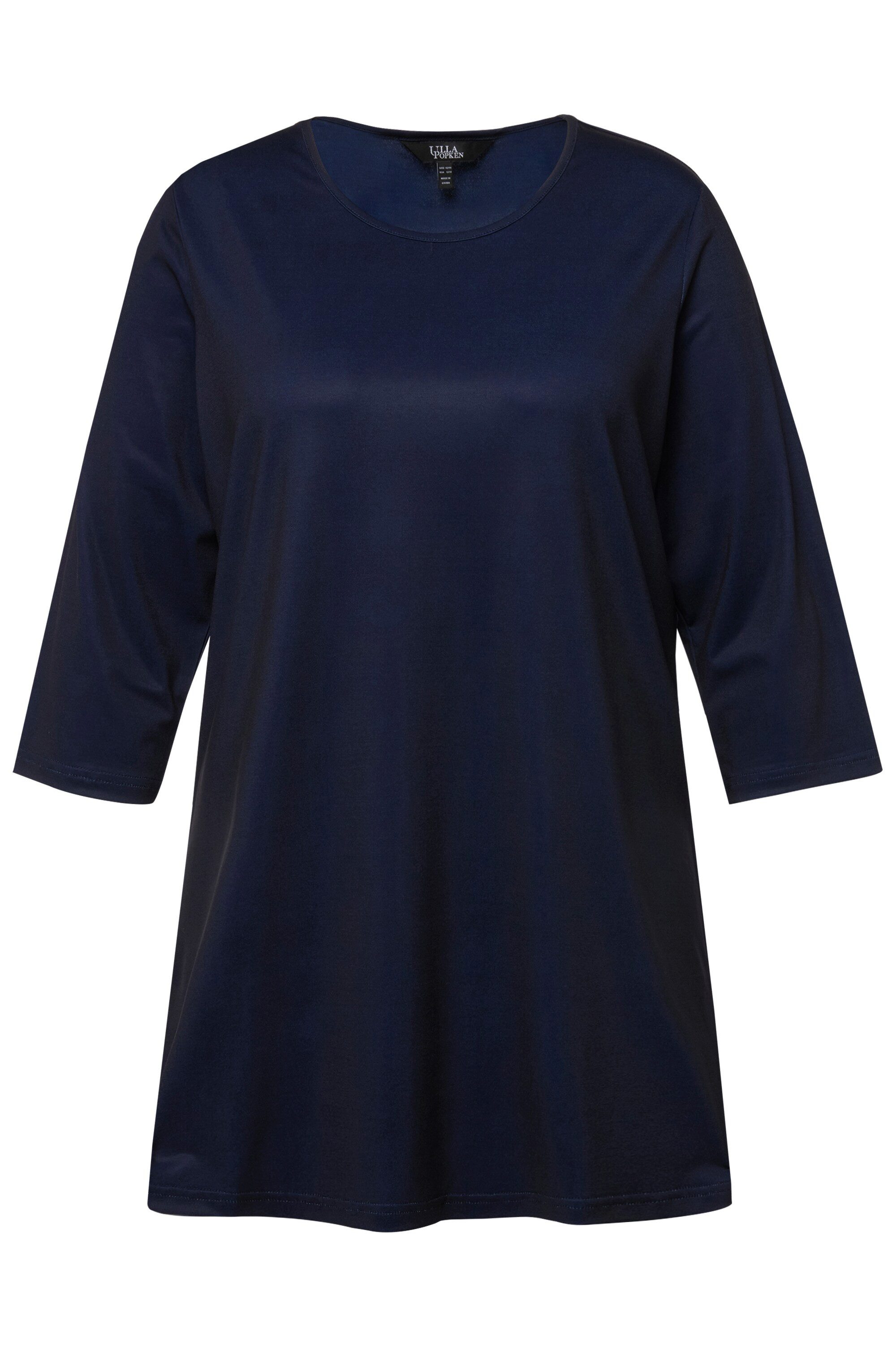 Ulla Popken Longshirt Longshirt Rundhalsausschnitt 3/4-Arm günstig online kaufen
