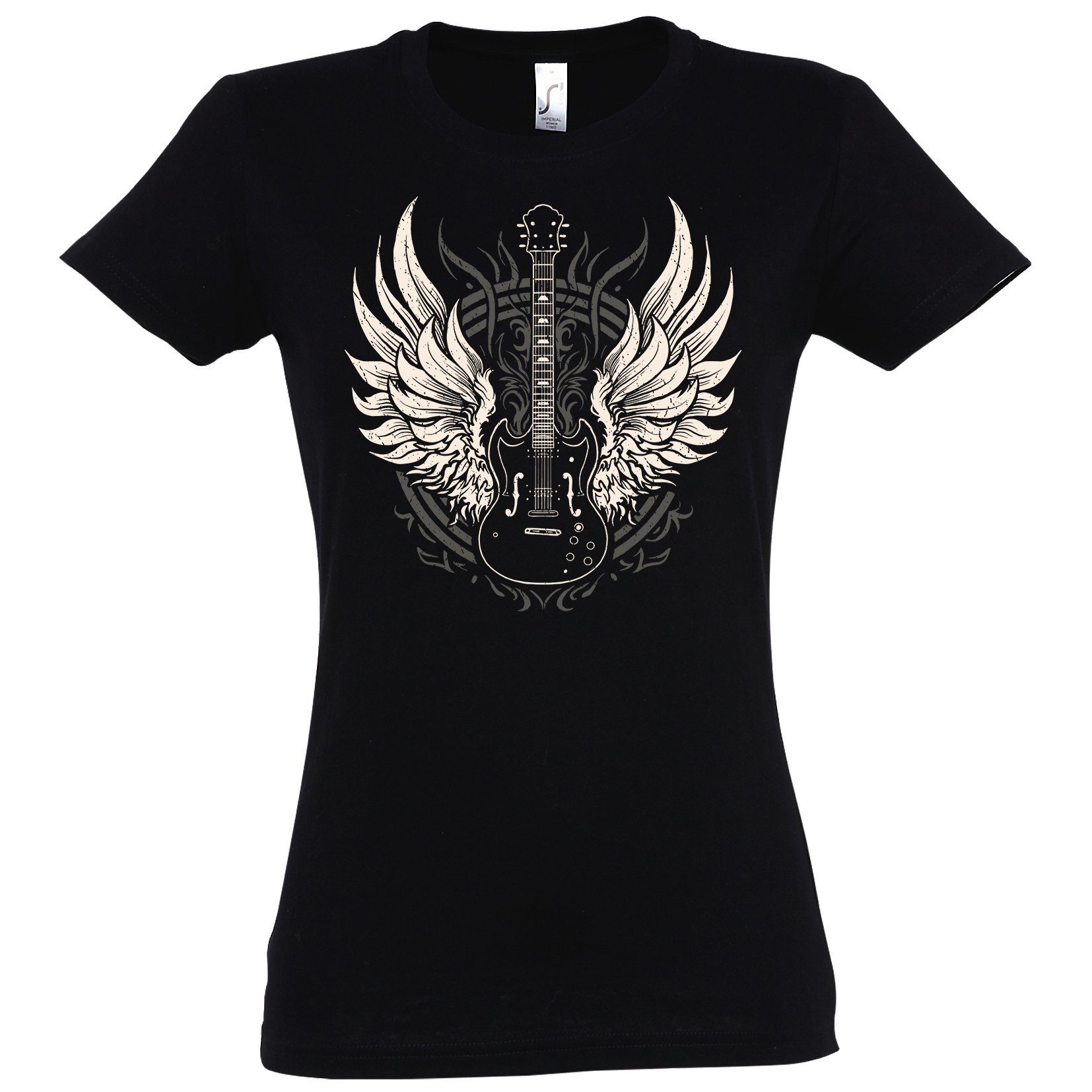 Youth Designz Print-Shirt Flügel Gitarre Damen günstig online kaufen