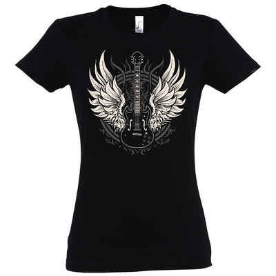 Youth Designz Print-Shirt Flügel Gitarre Damen T-Shirt mit modischem Print