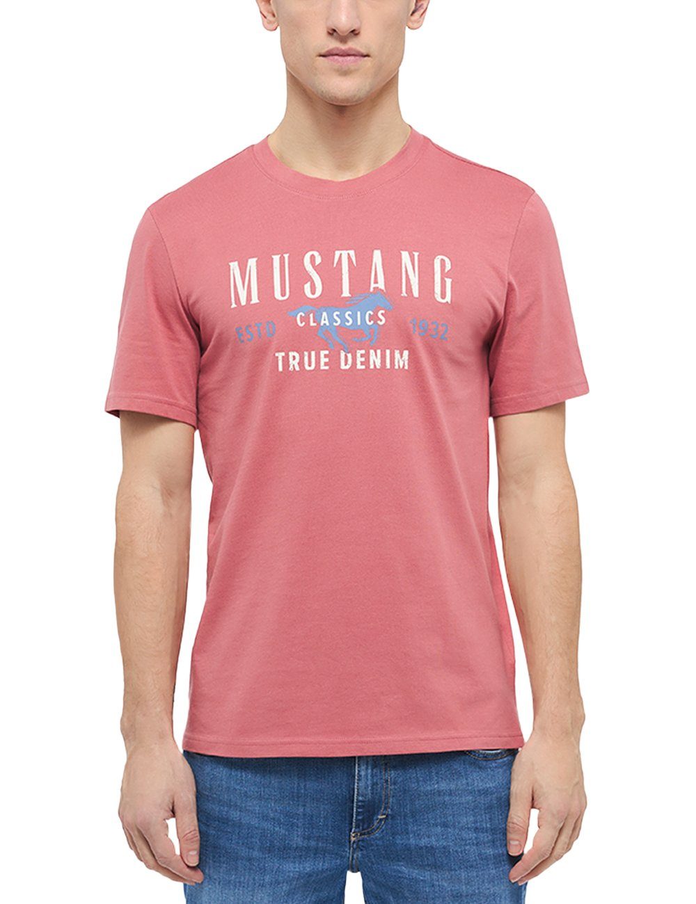 MUSTANG T-Shirt Style Alex C Print rot | T-Shirts