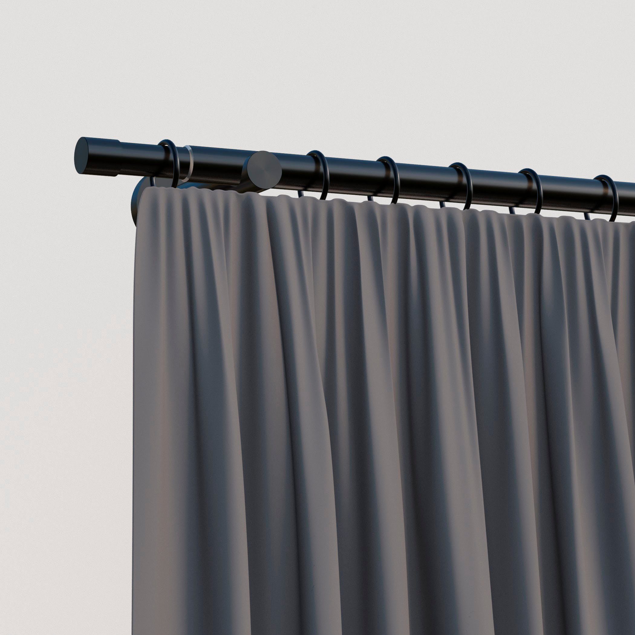 my home Gardinenstange Kappe, 1-läufig, ausziehbar, günstig online kaufen