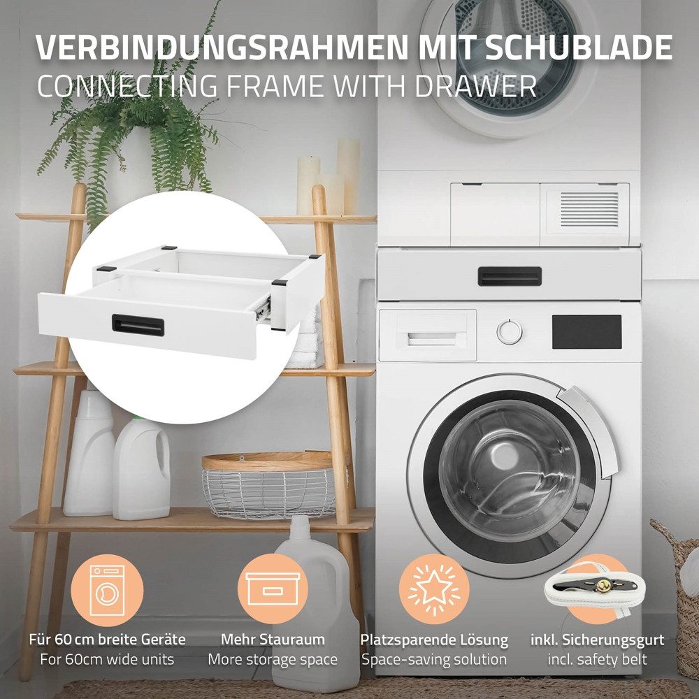 ML-DESIGN Zwischenbaurahmen Waschmaschinenzubehör Stapelrahmen Verbindungra günstig online kaufen