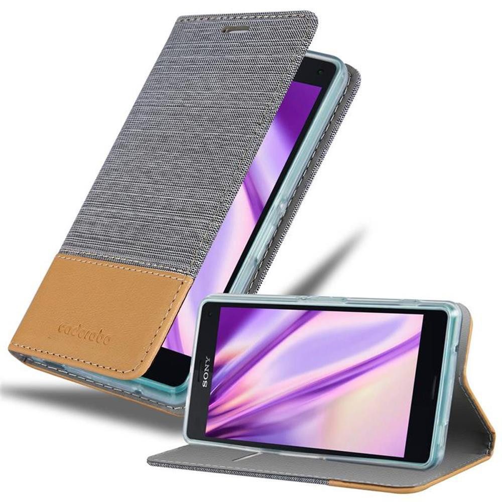 Cadorabo Handyhülle Sony Xperia Z3 COMPACT Sony Xperia Z3 COMPACT, Klappbare Handy Schutzhülle - Hülle - mit Standfunktion und Kartenfach