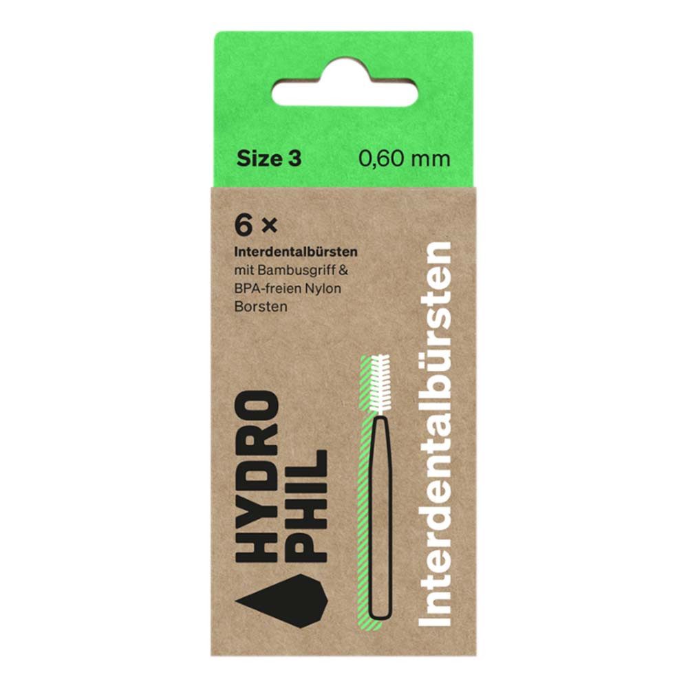 Hydrophil Zahnbürste Interdentalbürsten - 0,60 mm Size 3