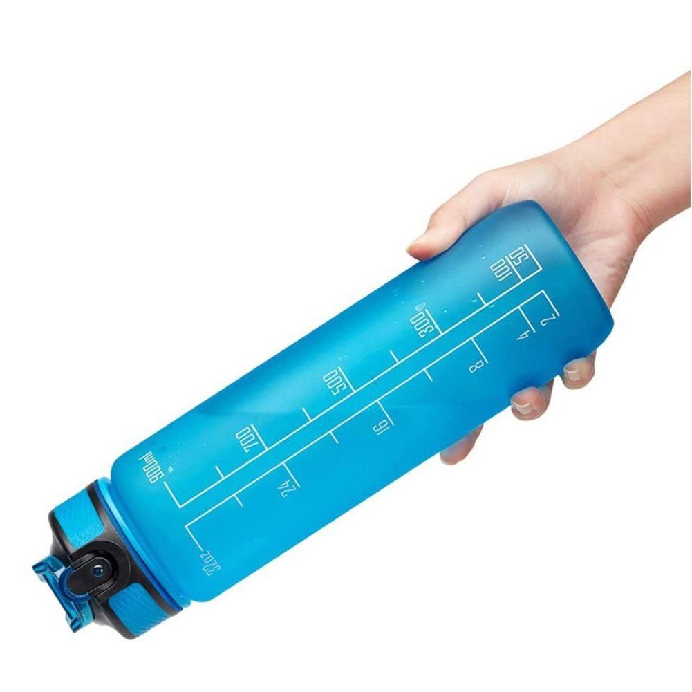 Blau Bottle,mit Orbeet Feldflasche 1L Fassungsvermögen Sport Trinkflasche Trinkhalm, Water