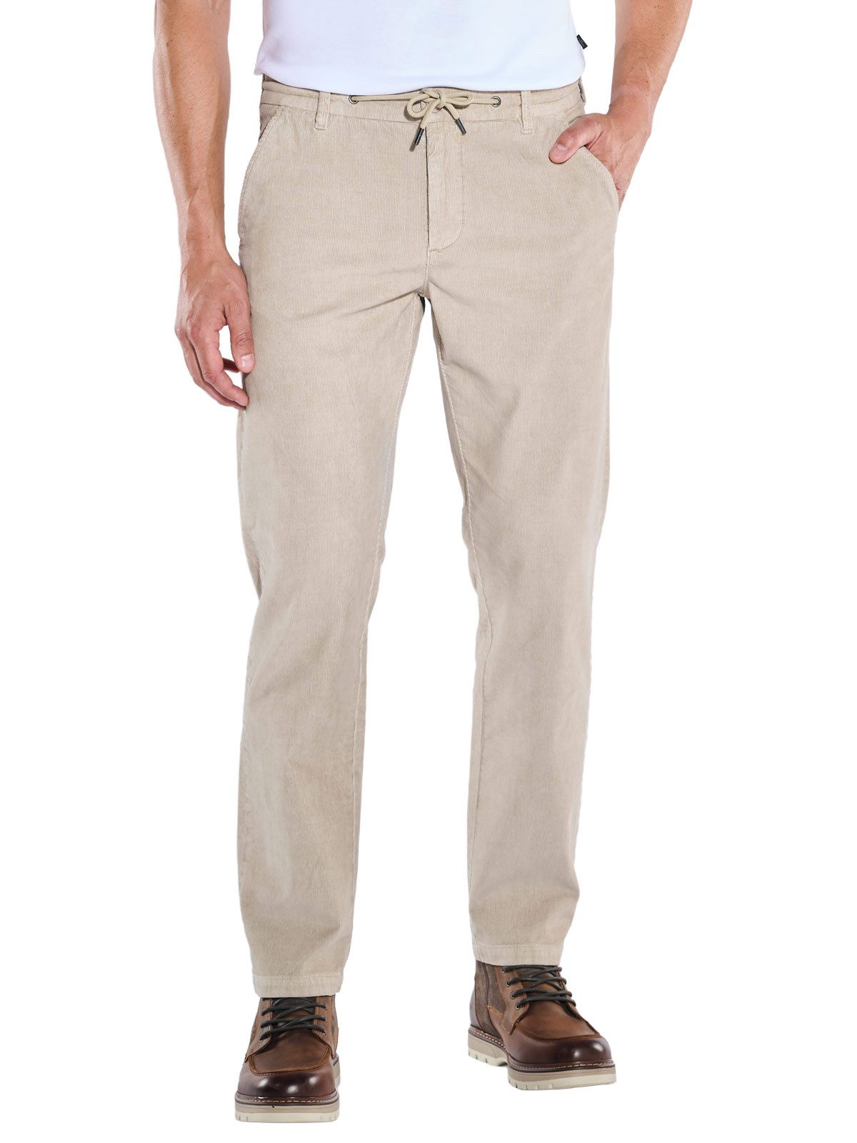 Engbers Chinohose Herren Chino aus Cord, Beige