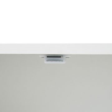 Merax Sideboard mit Rattantüren und verstellbaren Einlegeböden, Kommode Landhaus mit Metallfüße, Anrichte, Wohnzimmerschrank, B:120cm