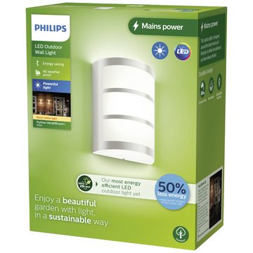 Philips Außen-Wandleuchte Philips Python 8720169263758 LED-Außenwandleuchte LED 3.8 W Edelstah