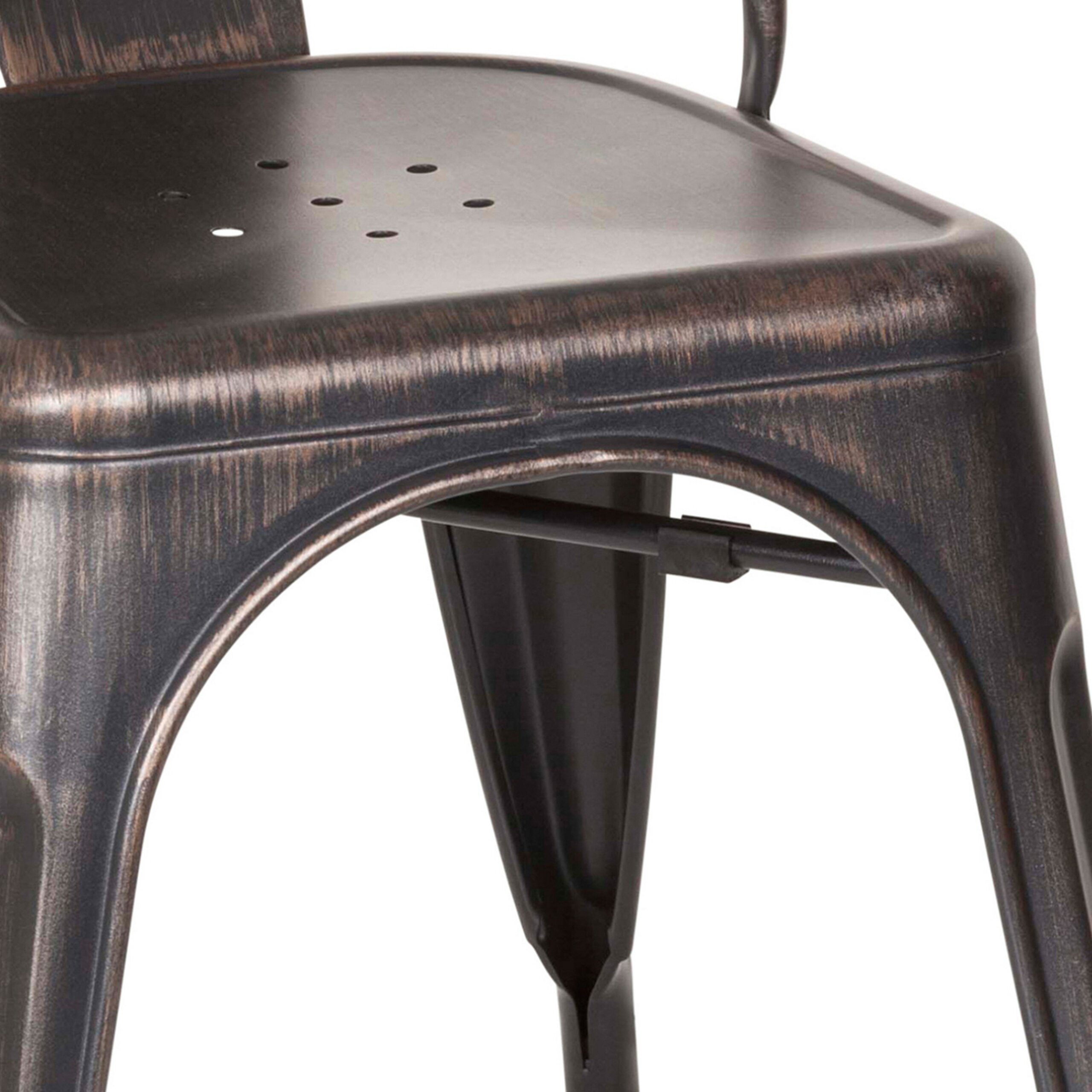 hjh OFFICE Esszimmerstuhl VANTAGGIO COMFORT Stuhl Metall ohne Armlehnen 1 (1 St), Küchenstuhl, Stuhl Esszimmer, Stapelstuhl Metallgestell