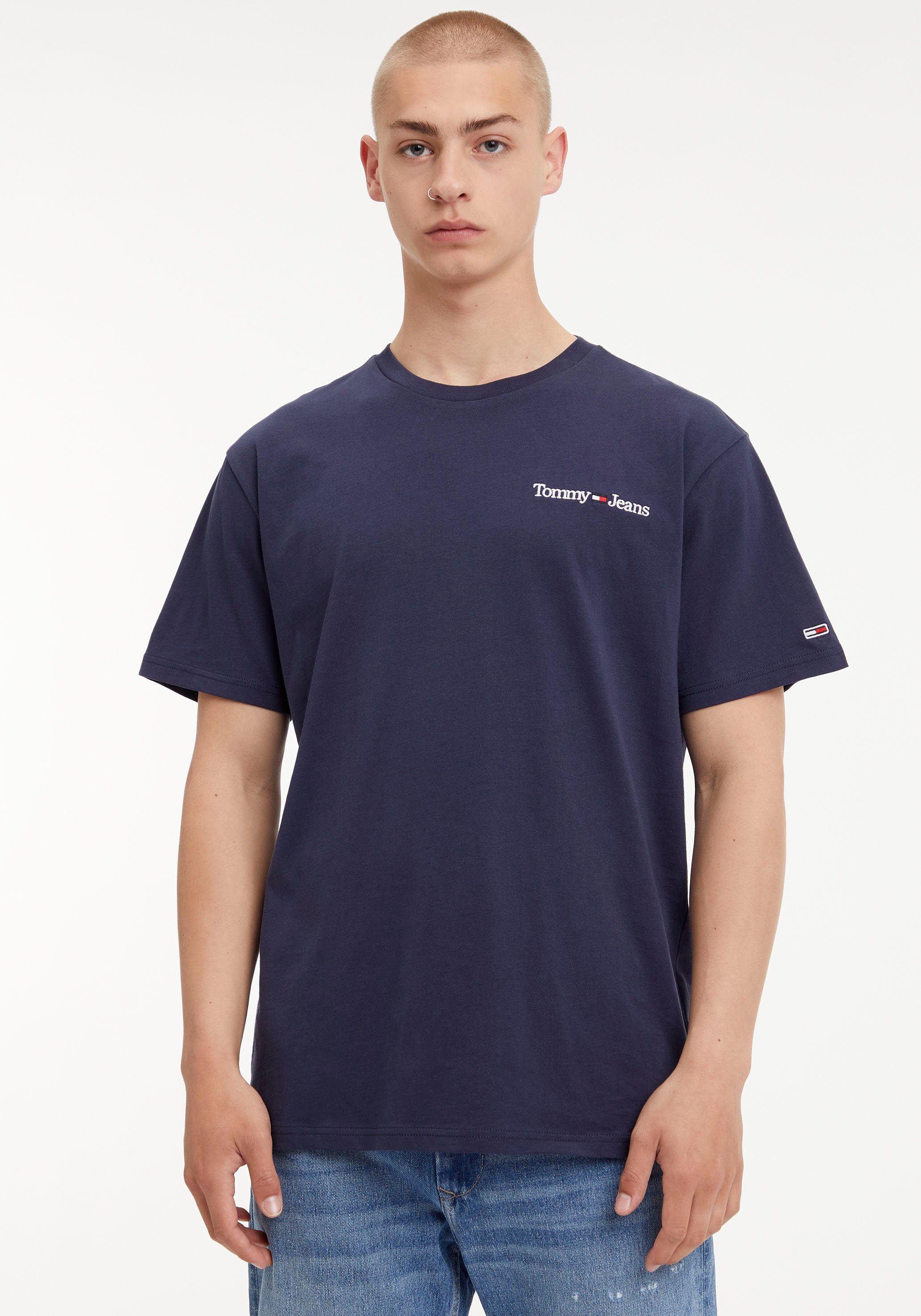 LINEAR Rundhalsausschnitt T-Shirt CHEST mit TEE Navy Twilight CLSC TJM Jeans Tommy