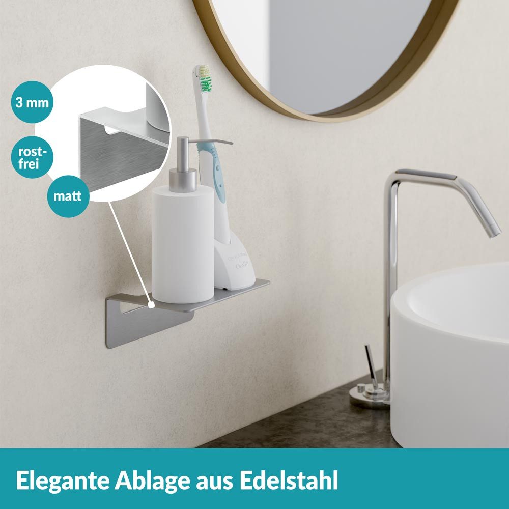 WEISSENSTEIN Badregal Ablage ohne Bohren